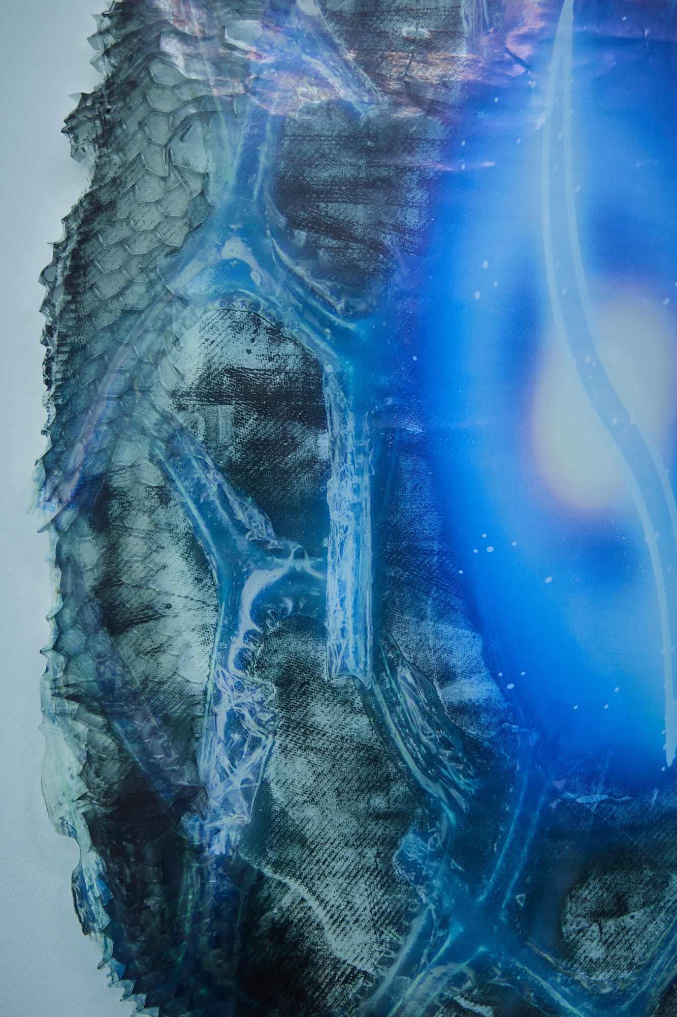 Estrid Lutz Galactic Abyss _ Portal 002, 2023 Aluminum honeycomb, epoxy resin, glass fiber, ink 100 x 65 x 3 cm; 39 3/8 x 25 5/8 x 1 1/8 in Image 2/3