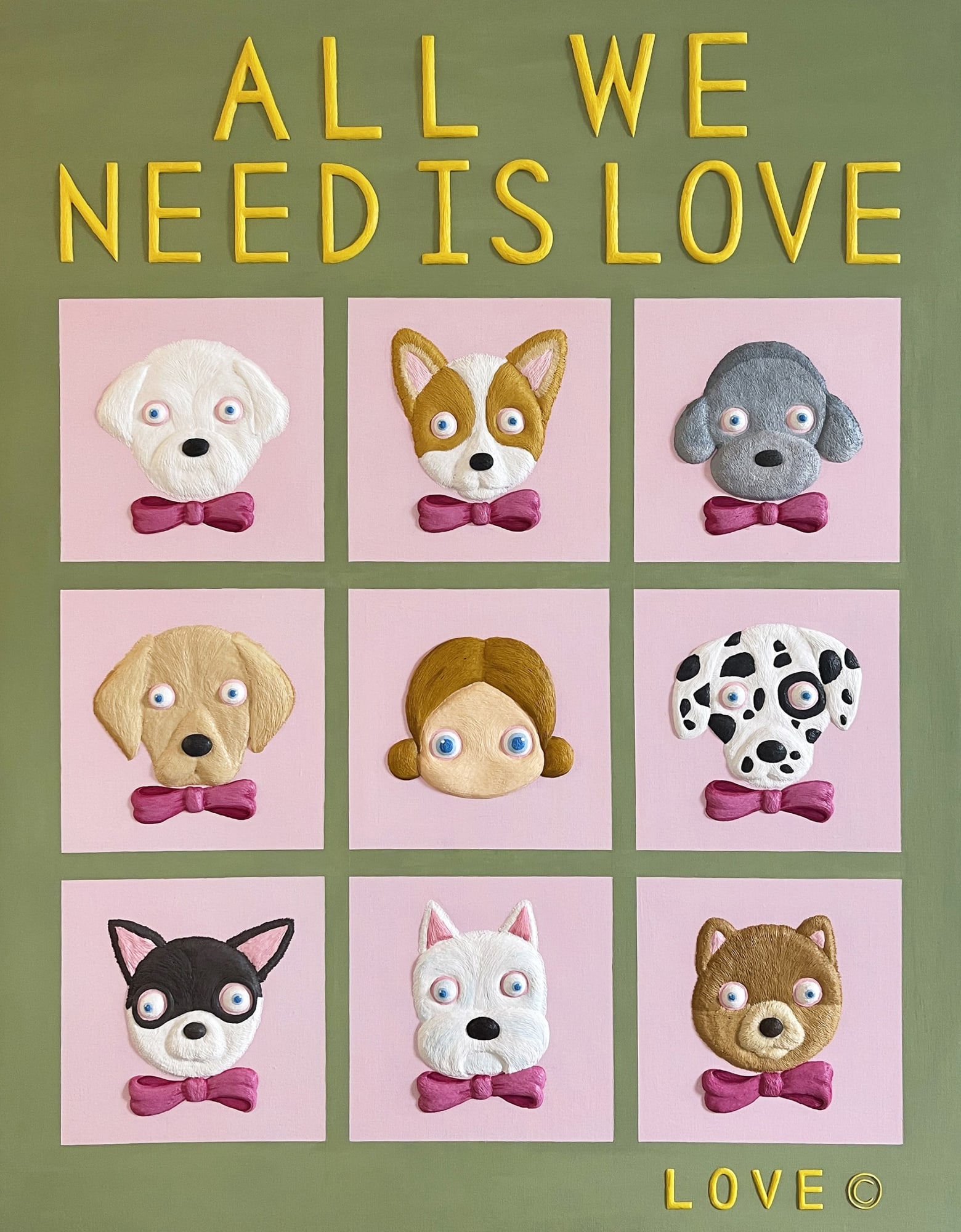 All We Need Is Love, 117 x 91cm, 2024