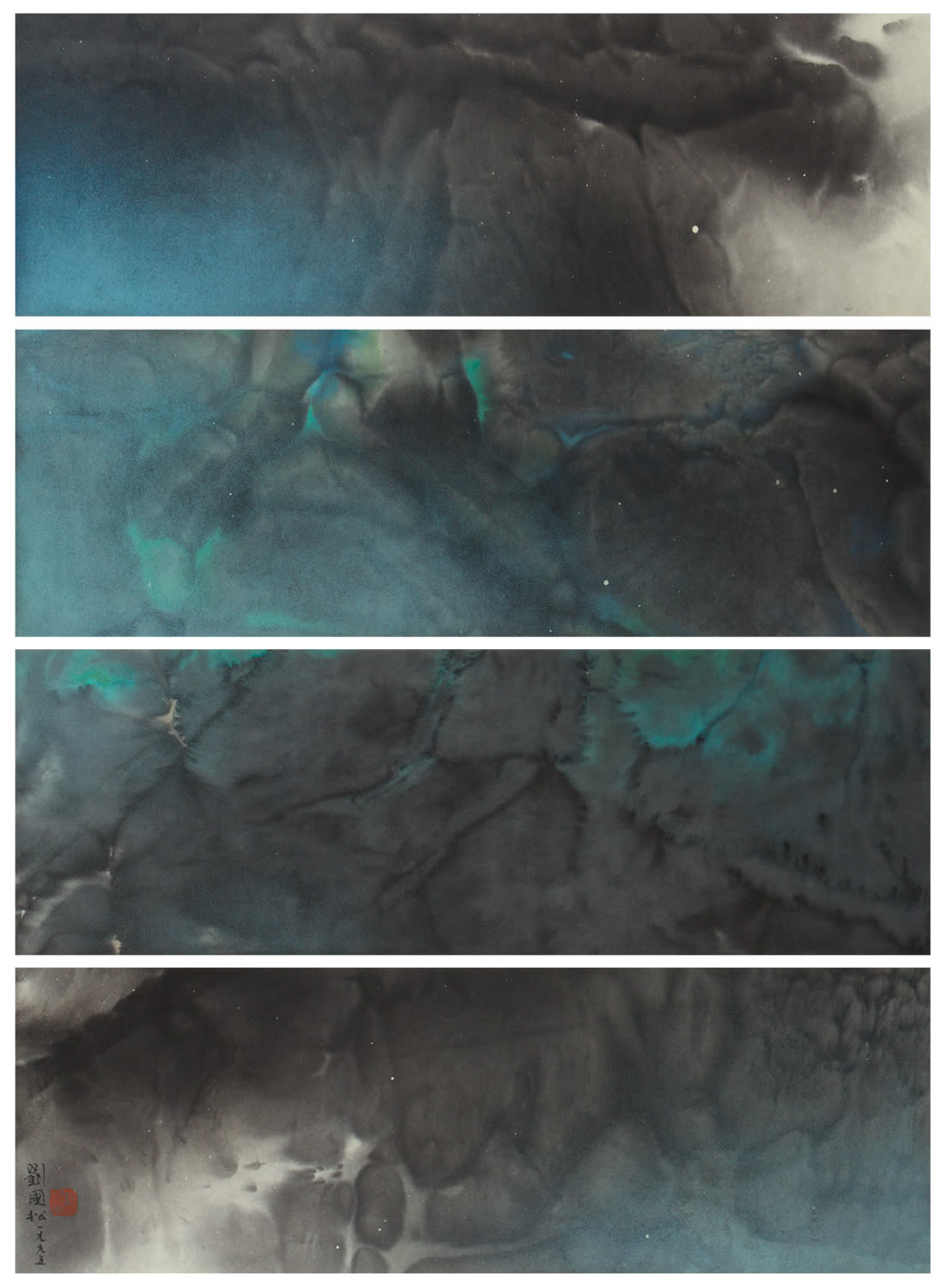 Dream of Mount Wu 巫山夢 1995 Ink and color on paper 86.5 × 60.5 cm