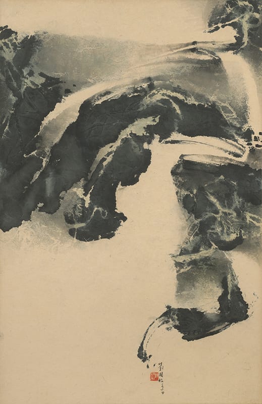 Early Spring 早春圖 1964 Ink and color on paper 85.7 × 55.9 cm