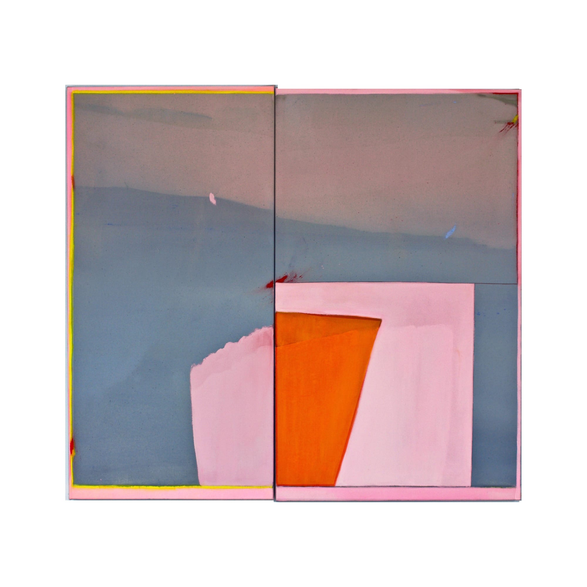 Dana James, Alone with You (Desert Glow I), 2020, 102 × 112cm / 40 × 44in, Ink, acrylic, oil on canvas