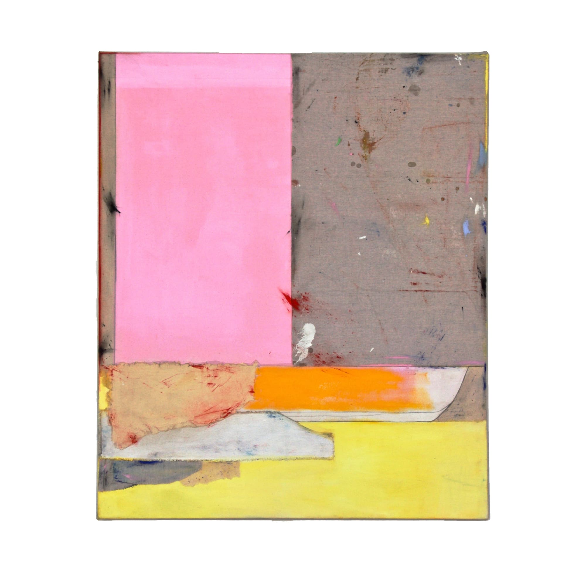 Dana James, The Bride (Loner II), 2020, 91 × 76cm / 36 × 30in, Oil, pigment, acrylic, collage on canvas