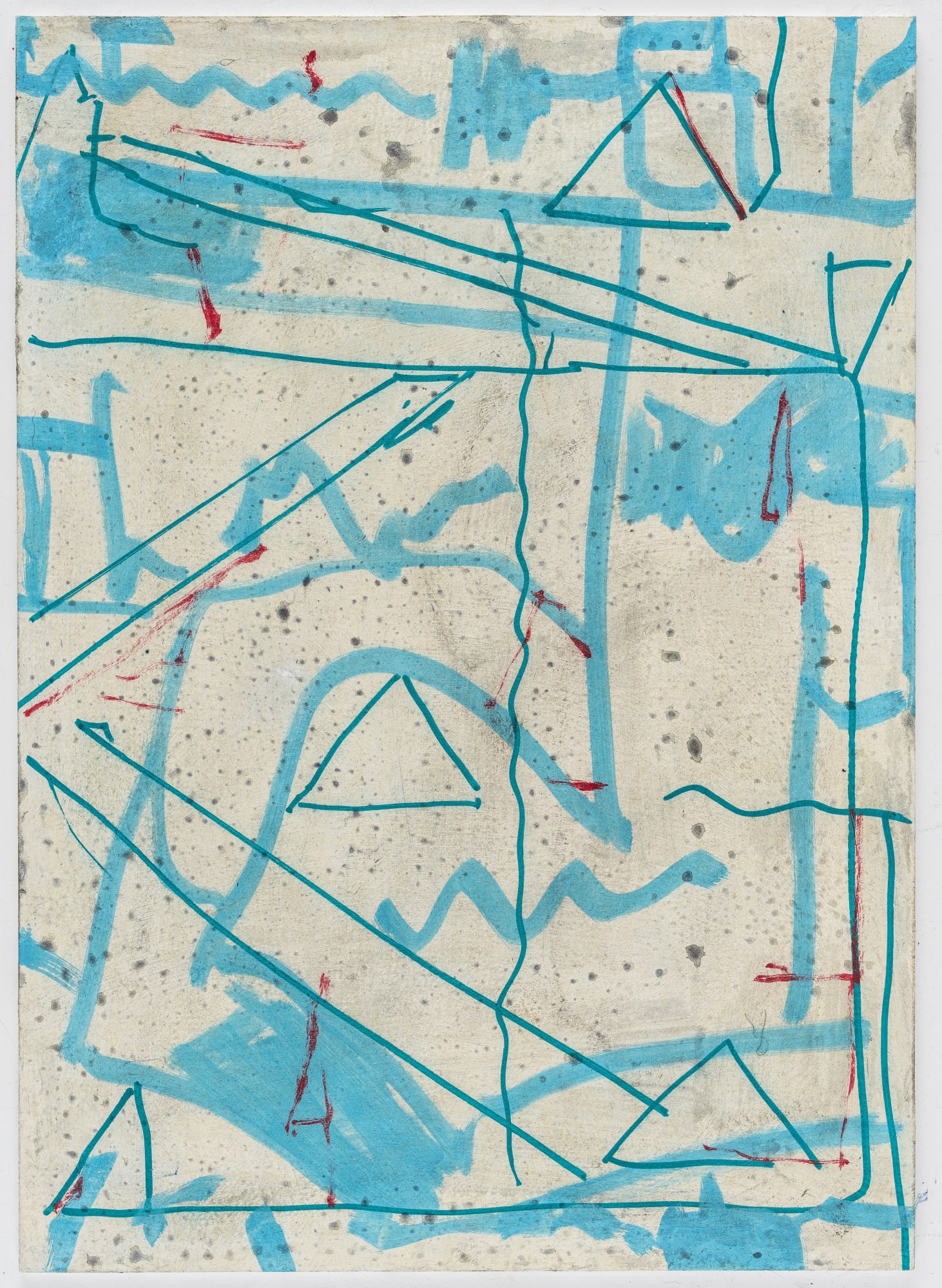 Pius Fox, Regenblick, 2020, 28 × 20cm / 11 1/8 × 7 7/8in, Pencil and egg tempera on paper