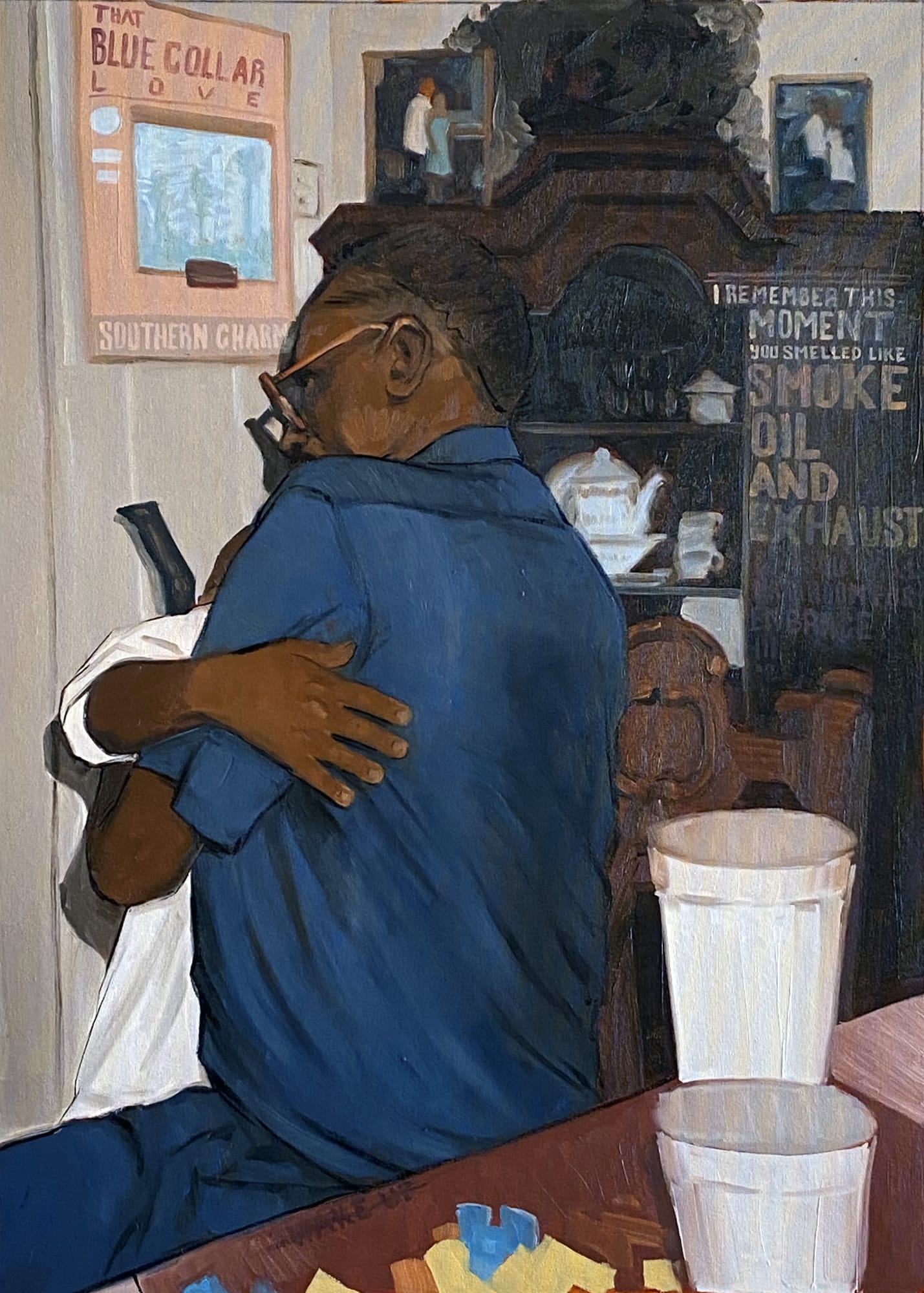 Riley Holloway, Remember This Moment, 2021, 85 × 61 cm / 33 1/2 × 24 1/8 in, Oil on canvas