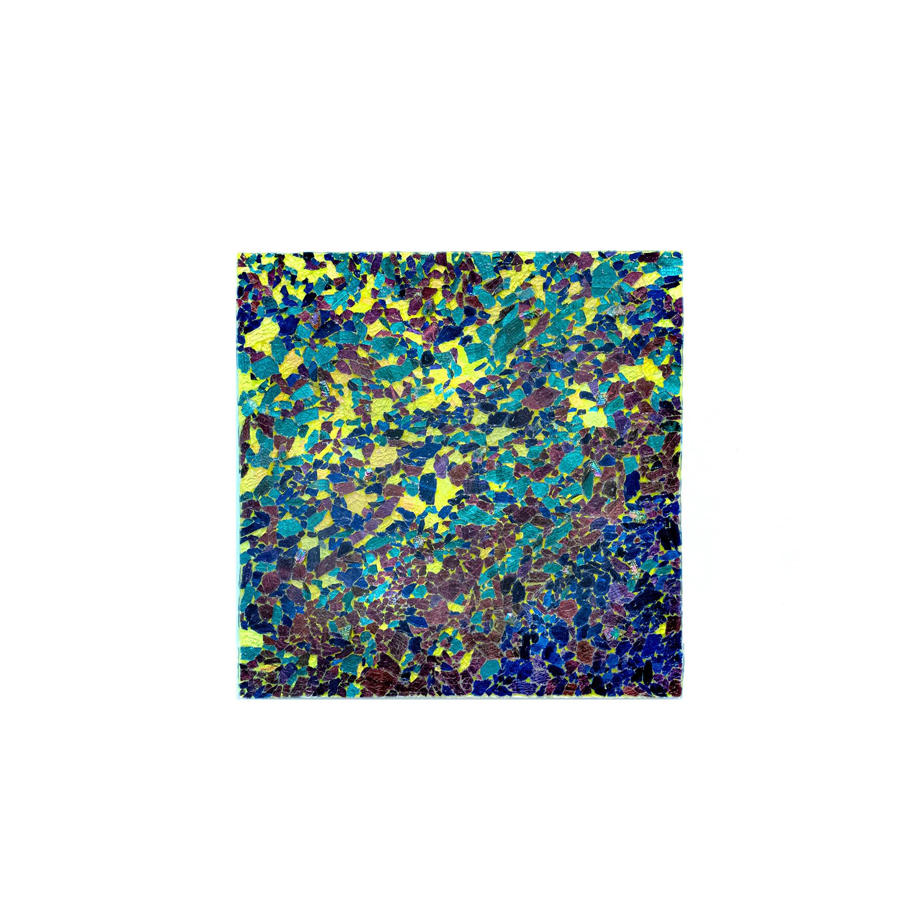 Alteronce Gumby, Oz, 2021, 60 × 60 × 3 cm / 23 5,8 × 23 5,8 ×1 1,8 in, Tempered glass on panel