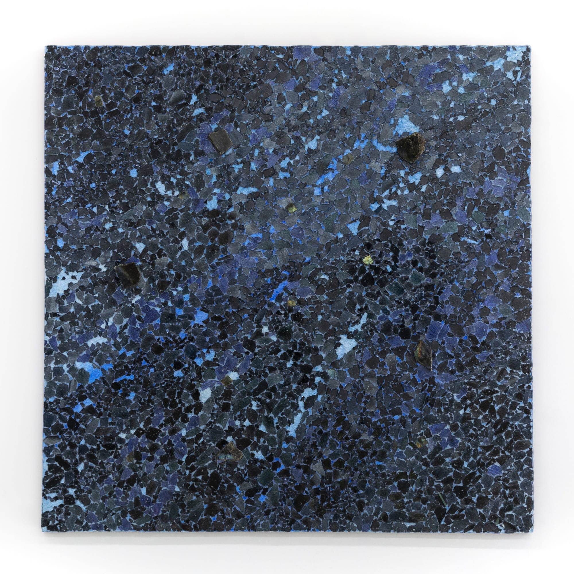 Alteronce Gumby, Look until you understand, 2022, 121.9 × 121.9 cm / 48 × 48 in, Glass and gemstones on panel