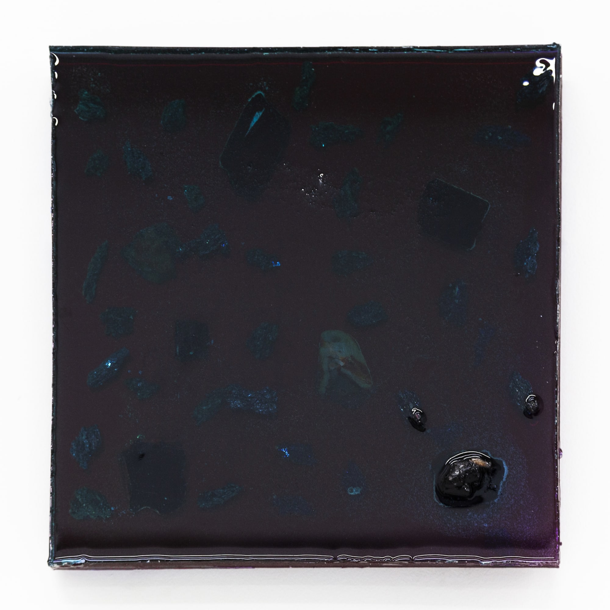 Alteronce Gumby, They better be ready , 2022, 30.5 × 30.5 cm / 12 × 12 in, Resin and gemstones on panel