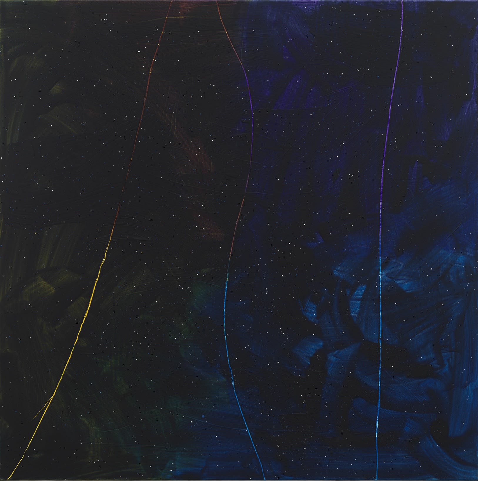 Tariku Shiferaw Longing For Motherland, 2024 Acrylic on canvas 121.9 × 121.9 cm 48 × 48 in