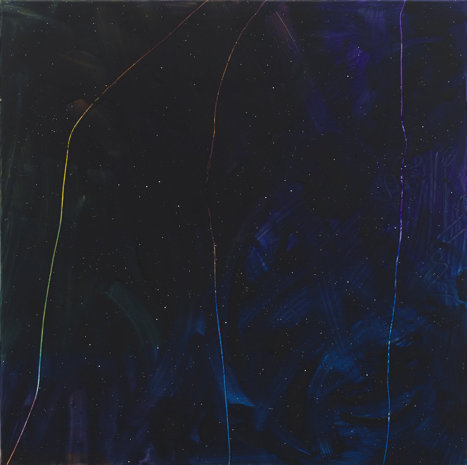 Tariku Shiferaw Routes To Motherland, 2024 Acrylic on canvas 121.9 × 121.9 cm 48 × 48 in