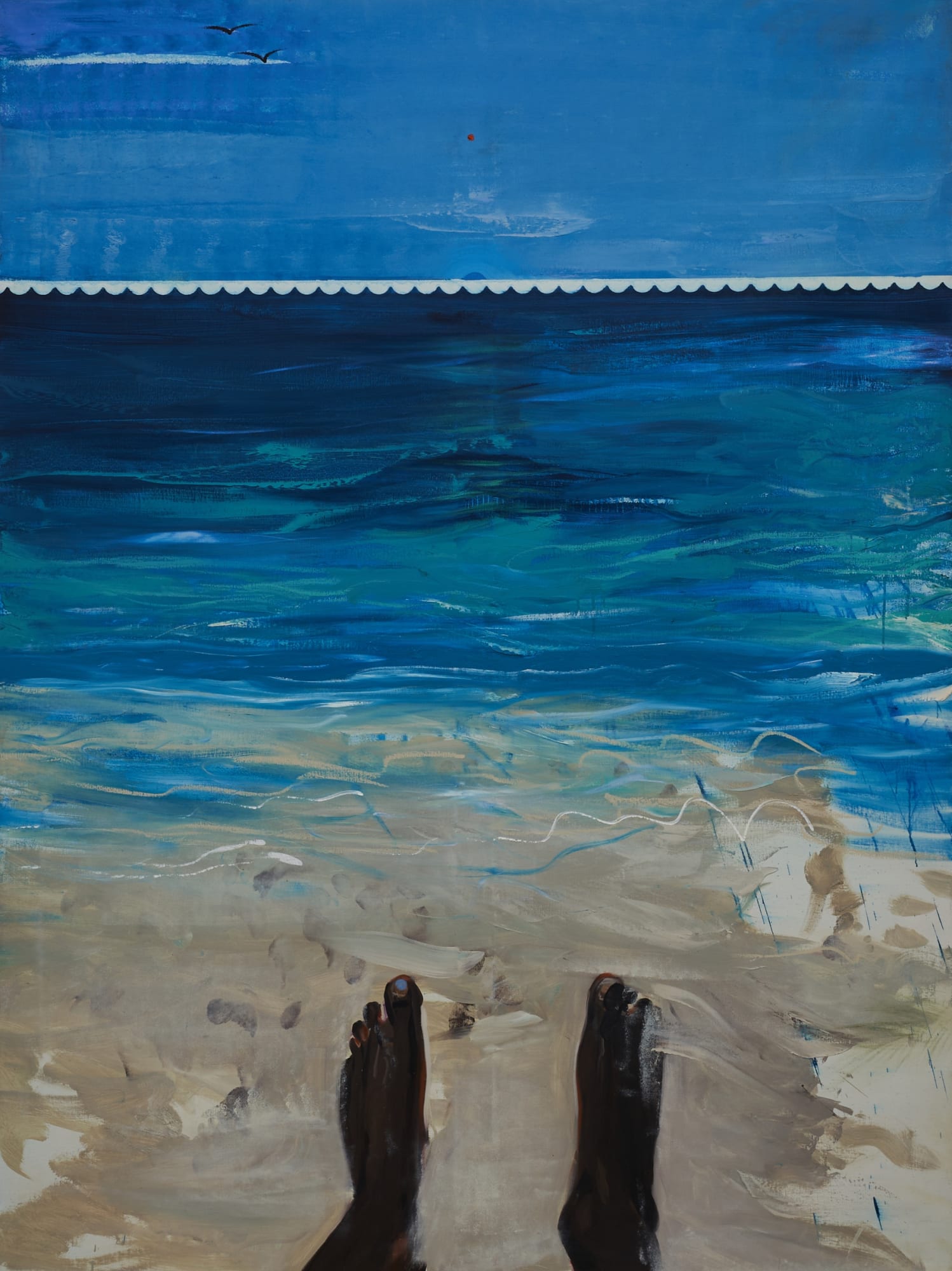 Noel León White Sands, 2018 Oil on linen 203.2 × 152.4 cm 80 × 60 in