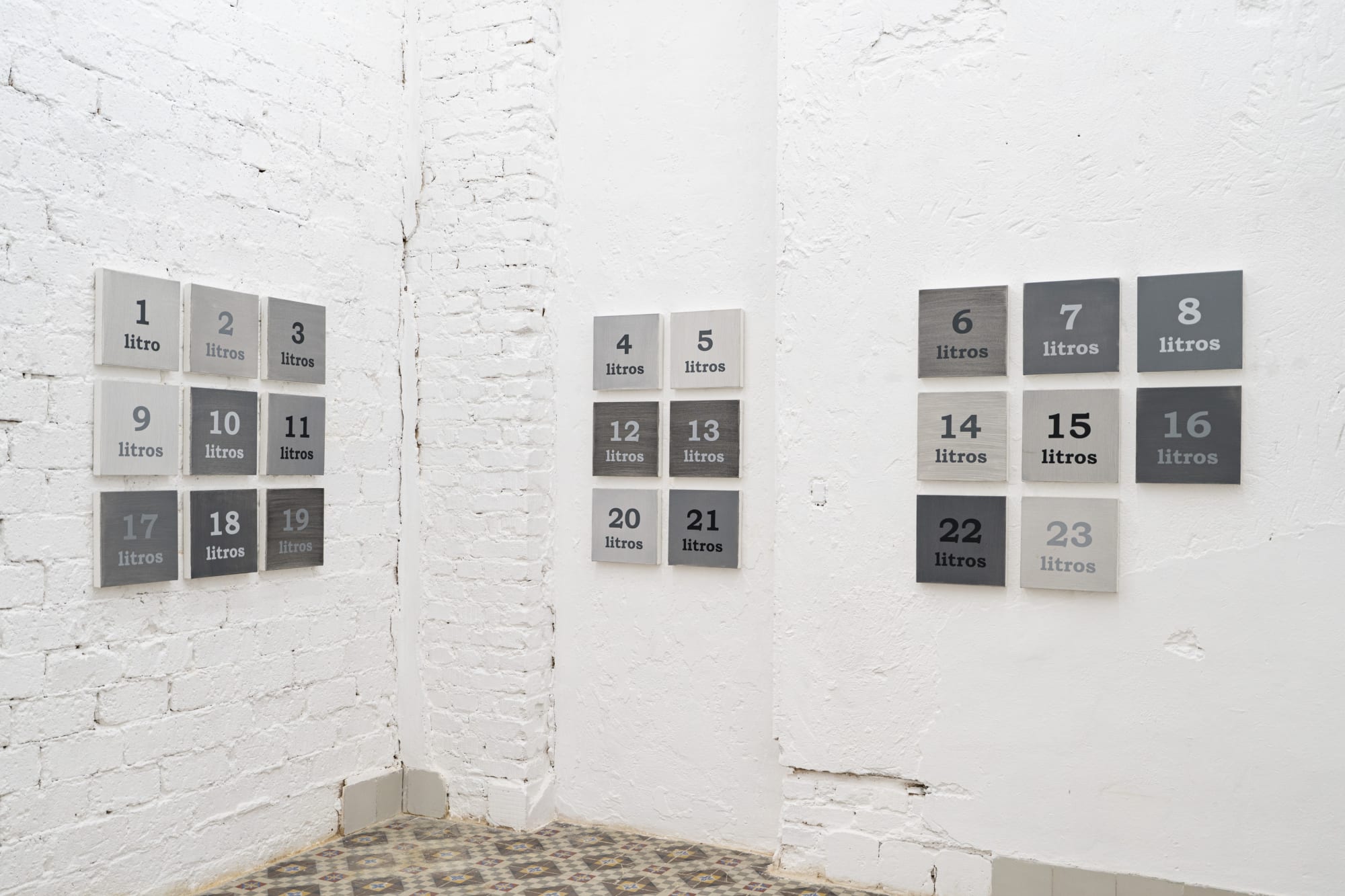 23 ALWAYS IS VAPOR 2023 Acrylic on canvas 30 x 30 cm each (Set of 23 pieces)