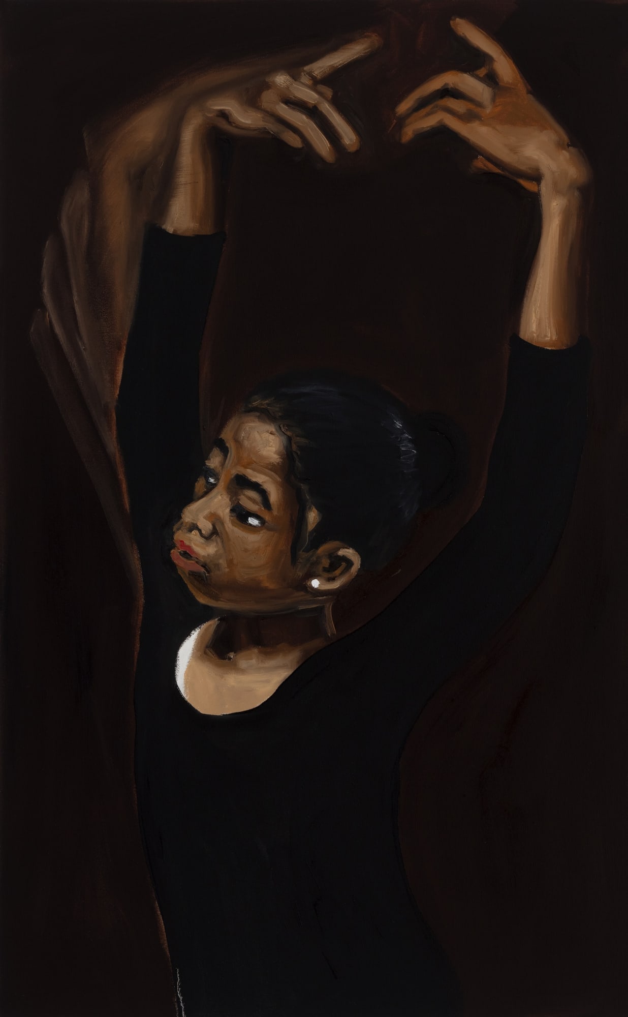 Jerrell Gibbs, With grace, 2025, Oil on canvas, 92.7 × 55.9 cm (36 1/2 × 22 in)
