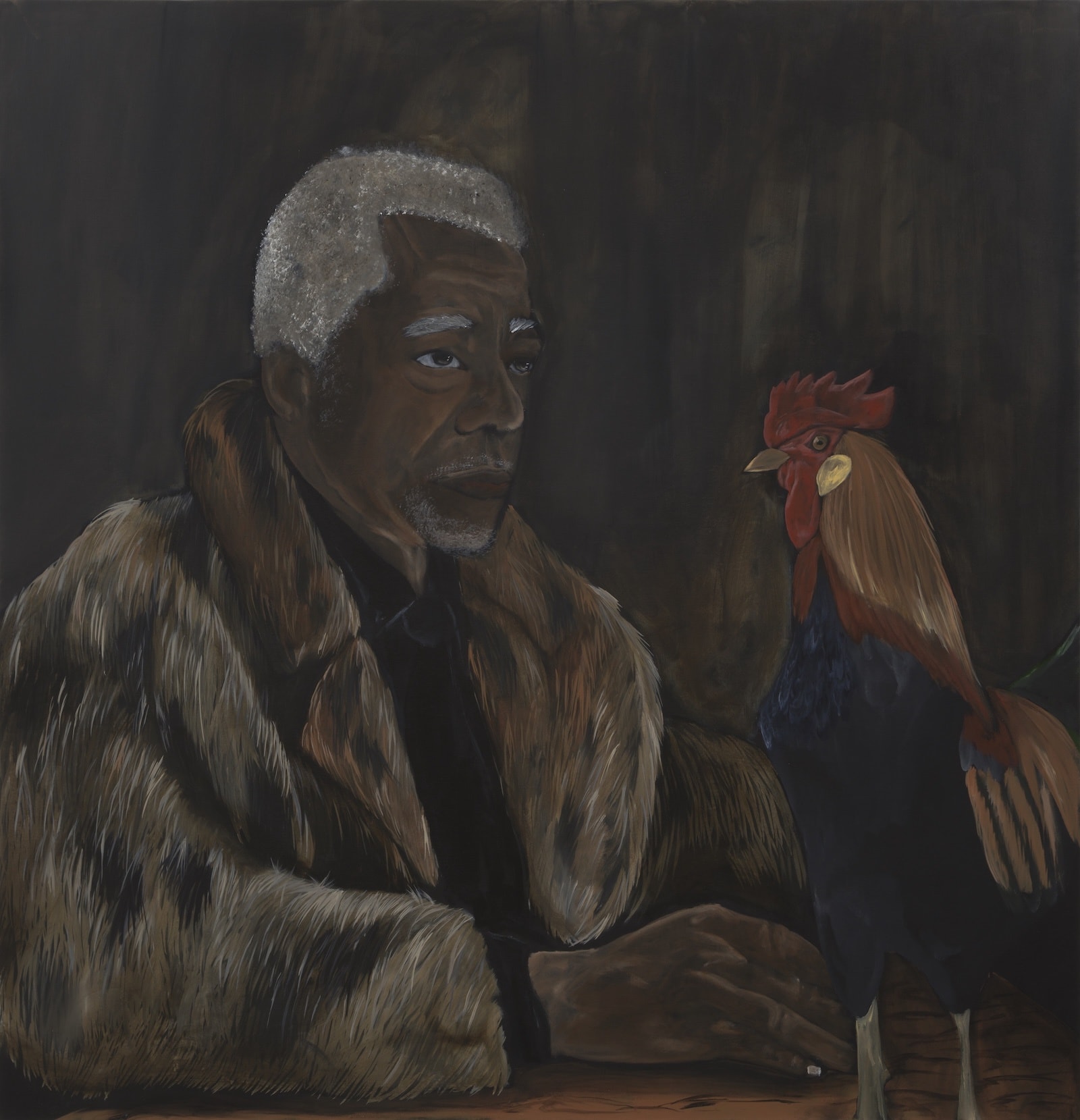 Jammie Holmes, The Gambler, 2024, Acrylic on canvas, 151.8 × 147.3 cm (59 3/4 × 58 in)