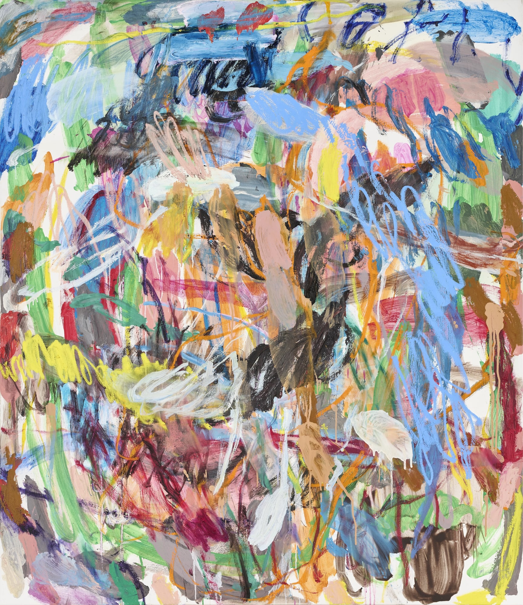 Misheck Masamvu, A Piece of Me in Solid You, 2024, Oil on canvas, 150 × 129 cm (59 × 50 3/4 in)