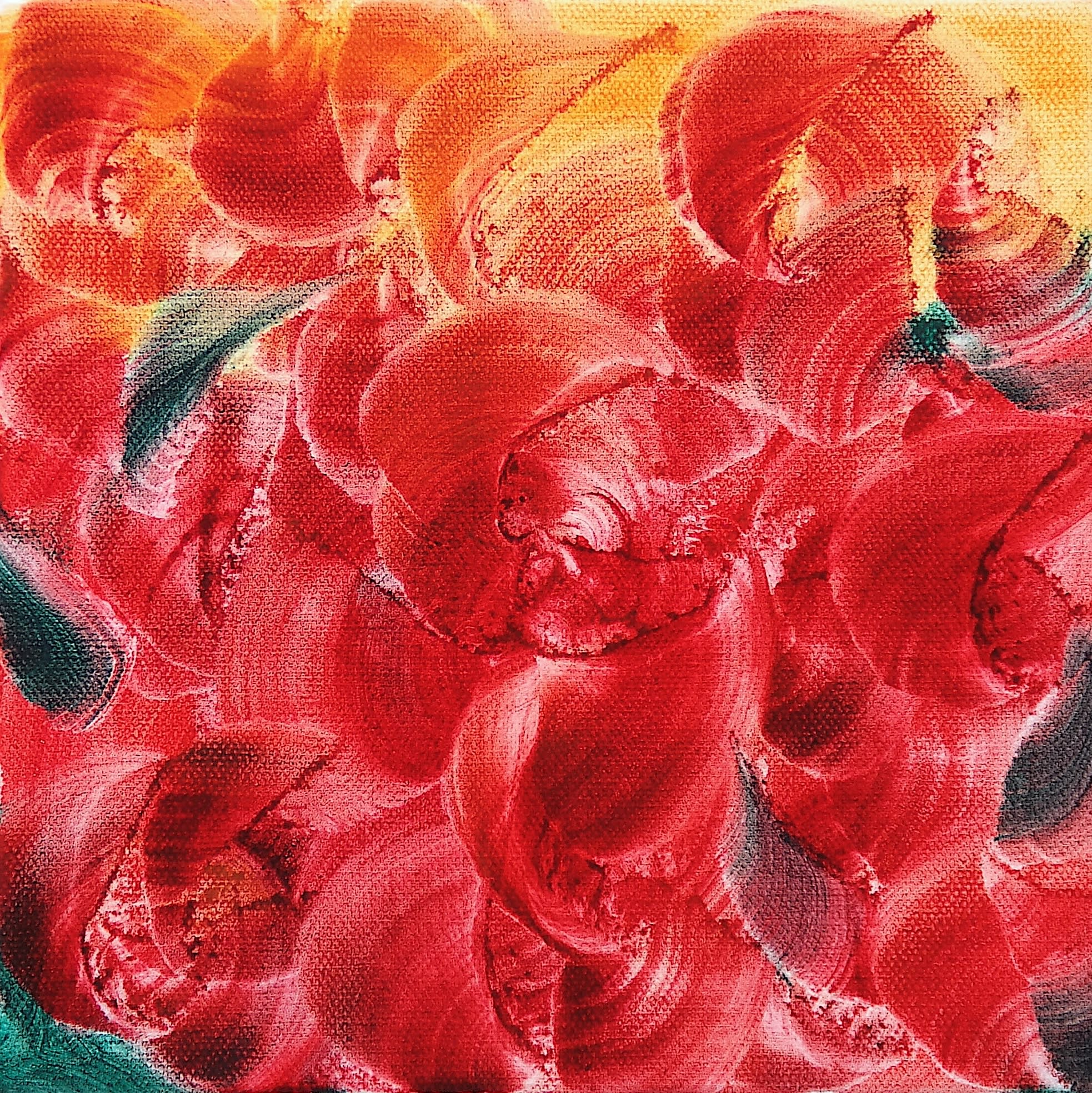 Naomi Lisiki Desert Roses, 2025 Oil on canvas 20.3 × 20.3 cm (8 × 8 in)