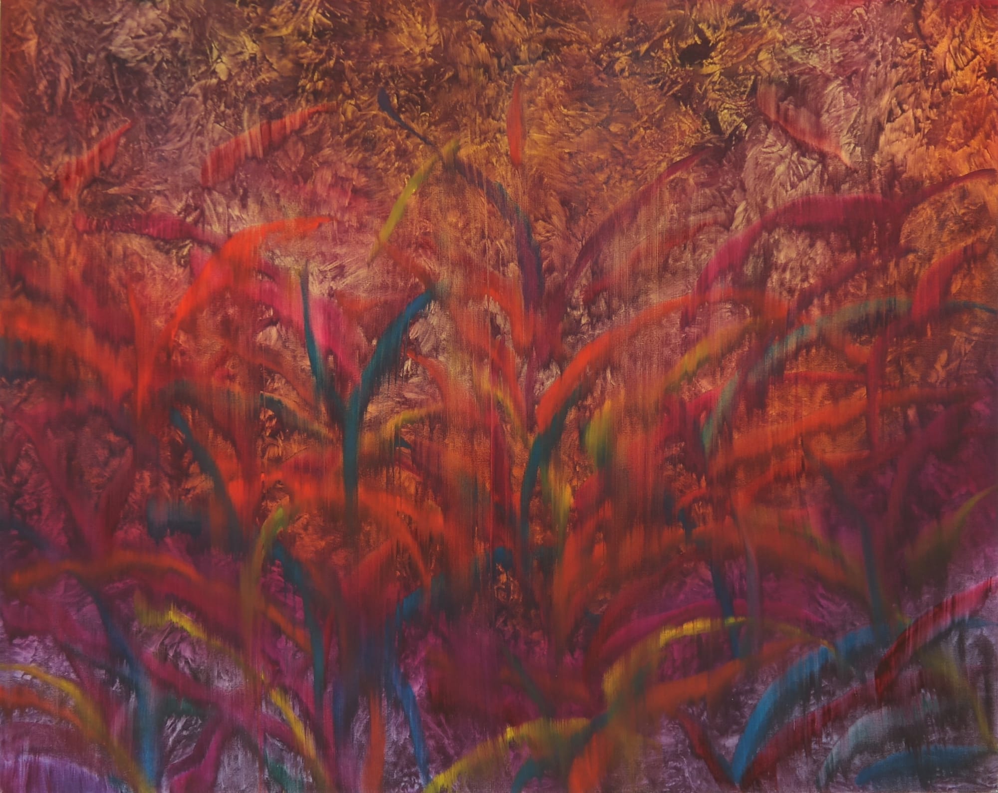 Naomi Lisiki Land of the Sun, 2025 Oil on canvas 101.6 × 127 cm (40 × 50 in)