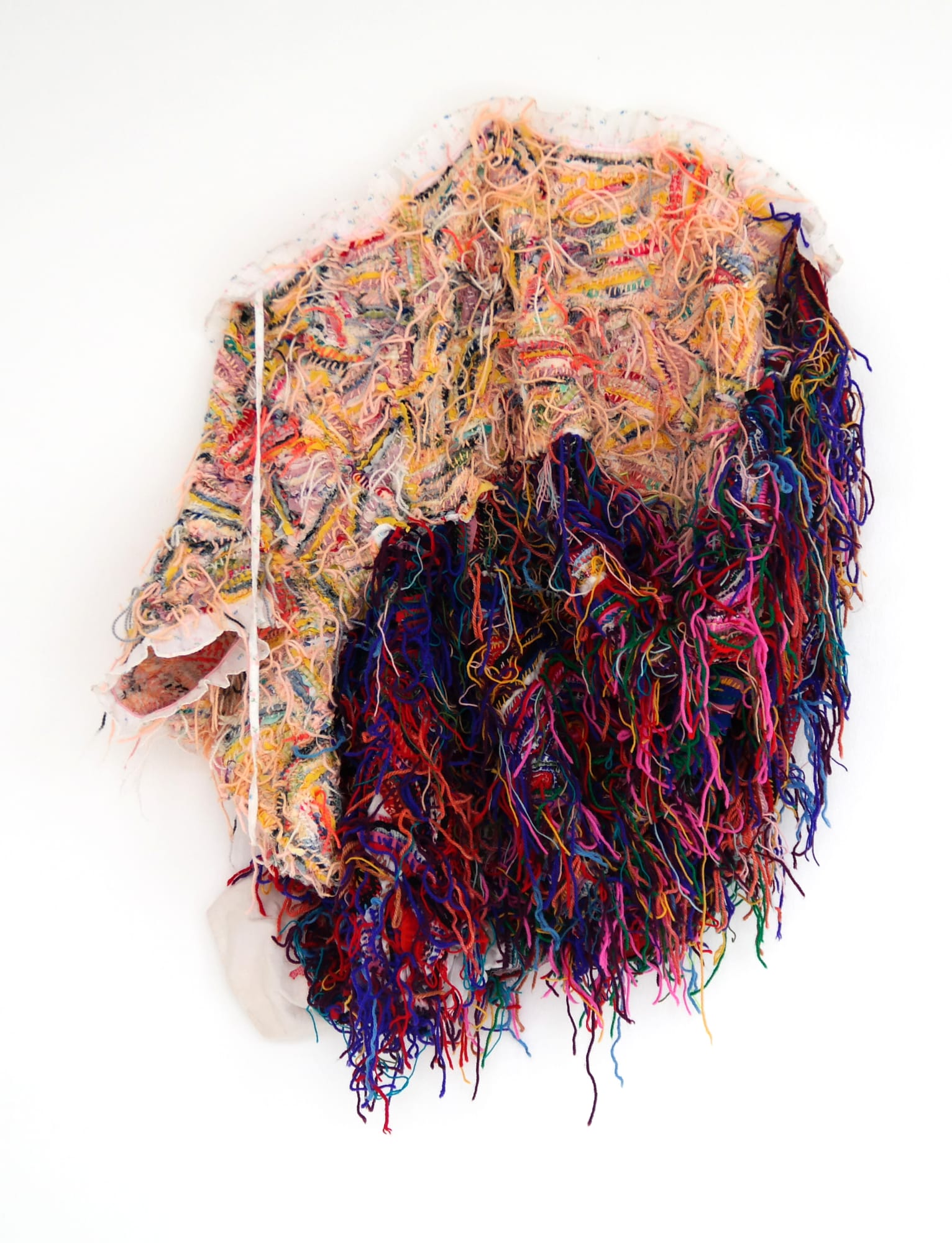 Georgina Maxim Searching for that same old memory 2, 2024 Textile and mixed media 70 × 70 cm (27 1/2 × 27 1/2 in)