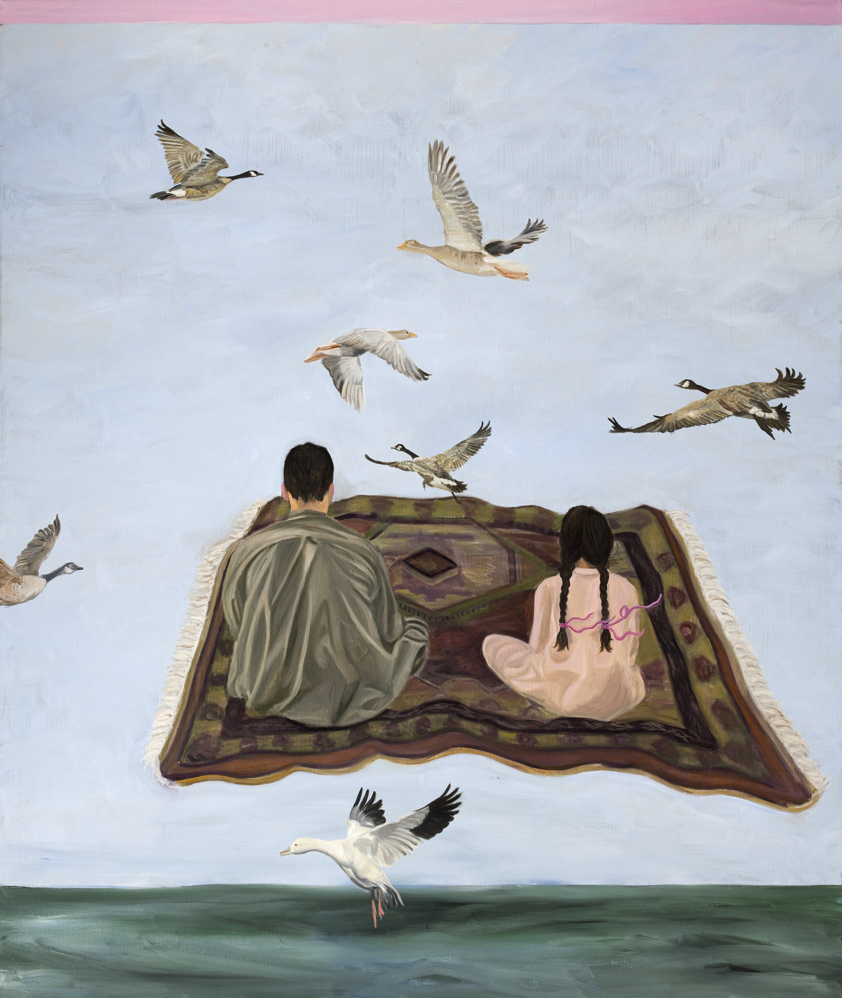 Amina Rezki, Untitled, 2025, Oil on canvas, 190 x 160 cm