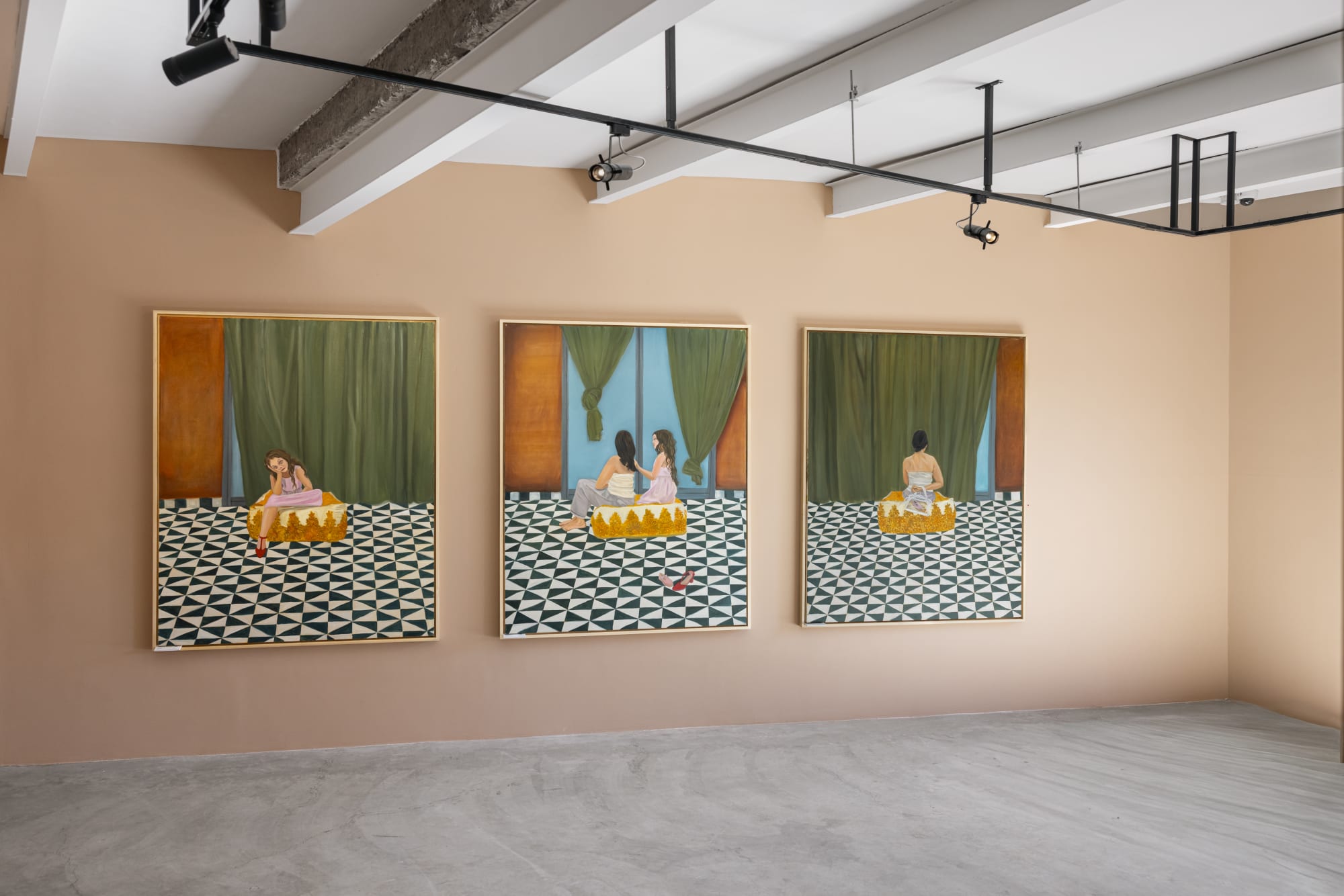 View from Amina Rezki's Solo Show Untitled, Loft Art Gallery Marrakech