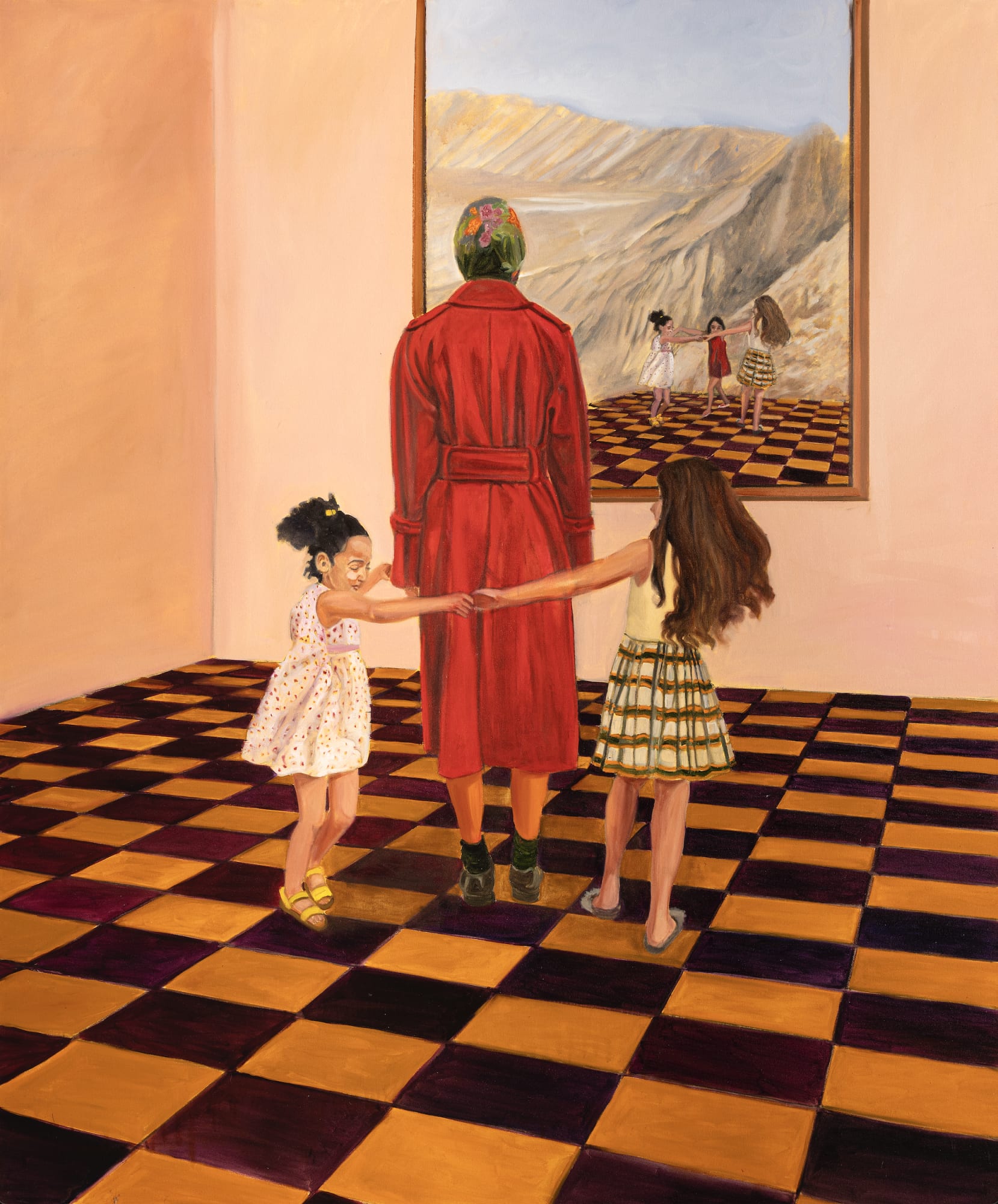 Amina Rezki, Untitled, 2025, Oil on canvas, 190 x 160 cm