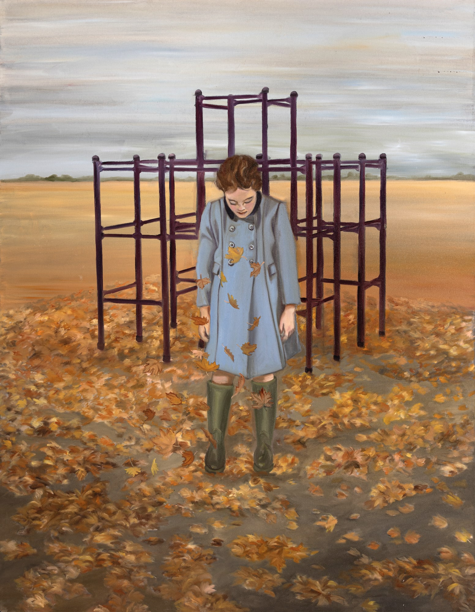 Amina Rezki, Untitled, 2025, Oil on canvas, 130 x 162 cm