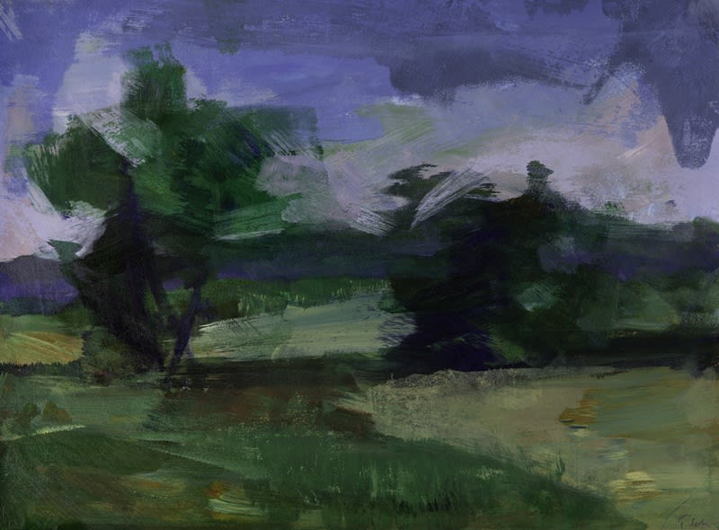 Tai Shan Schierenberg, Two Trees (B), 2015 Monotype