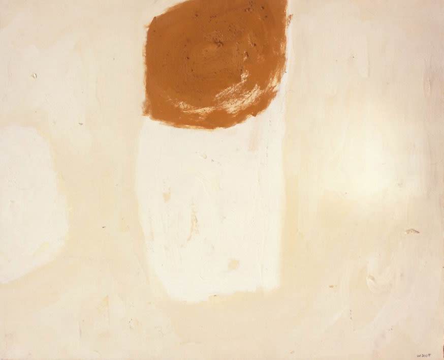 Composition April 12, 1960, olio su carta su tela, cm 50x62,5