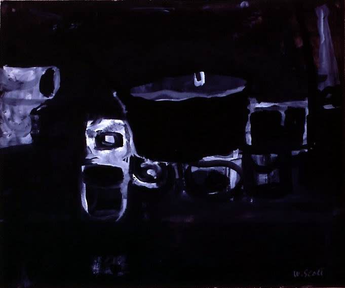 Still Life , 1955, olio su carta, cm 40x50,5