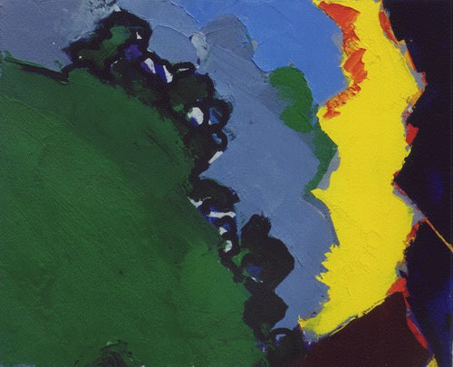 Soleil a droite, 1971, cm 38x46, olio su tela