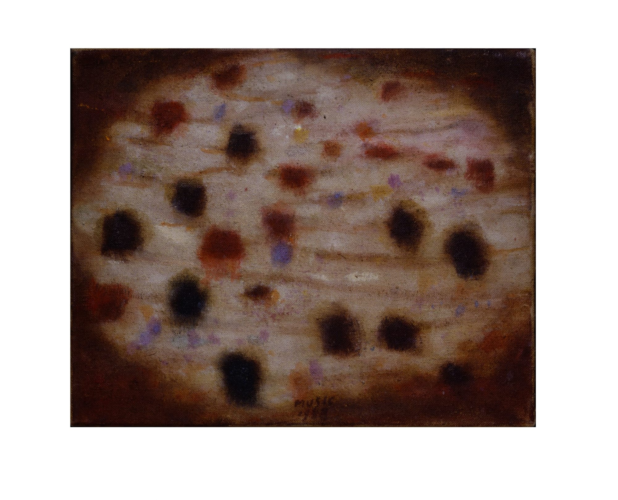 10. Ombre sul Carso, 1958, olio su tela, cm 33x41