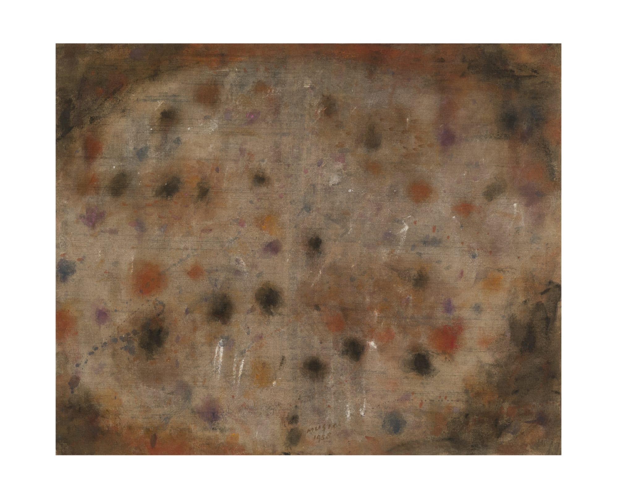 11. Paesaggio, 1958, olio su tela, cm 81x100