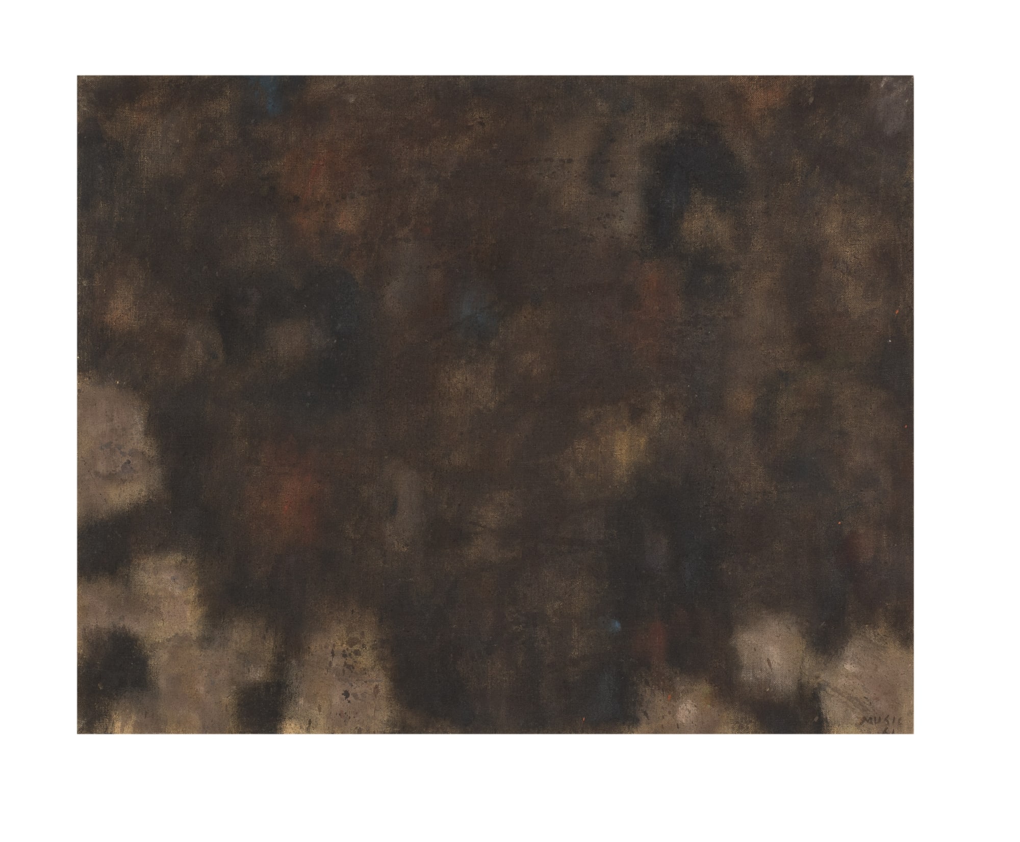 24. Chiuso primitivo, 1961, olio su tela, cm 73x92