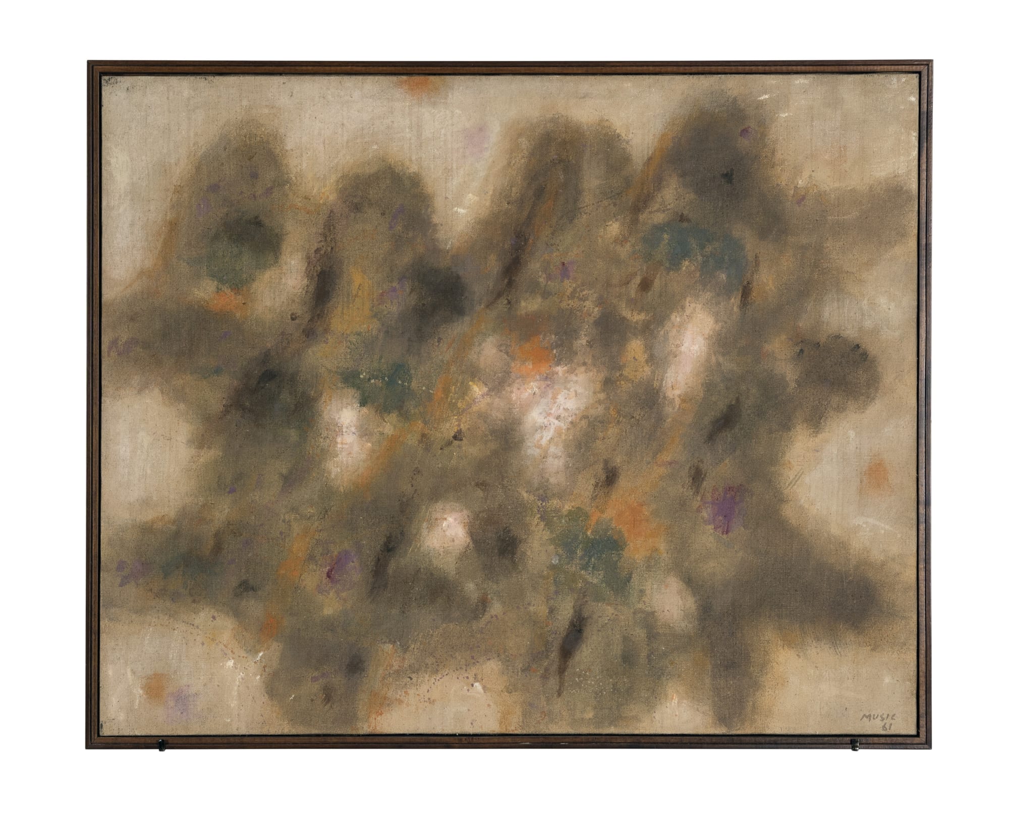 28. Paesaggio d'estate, 1961, olio su tela, cm 82x100