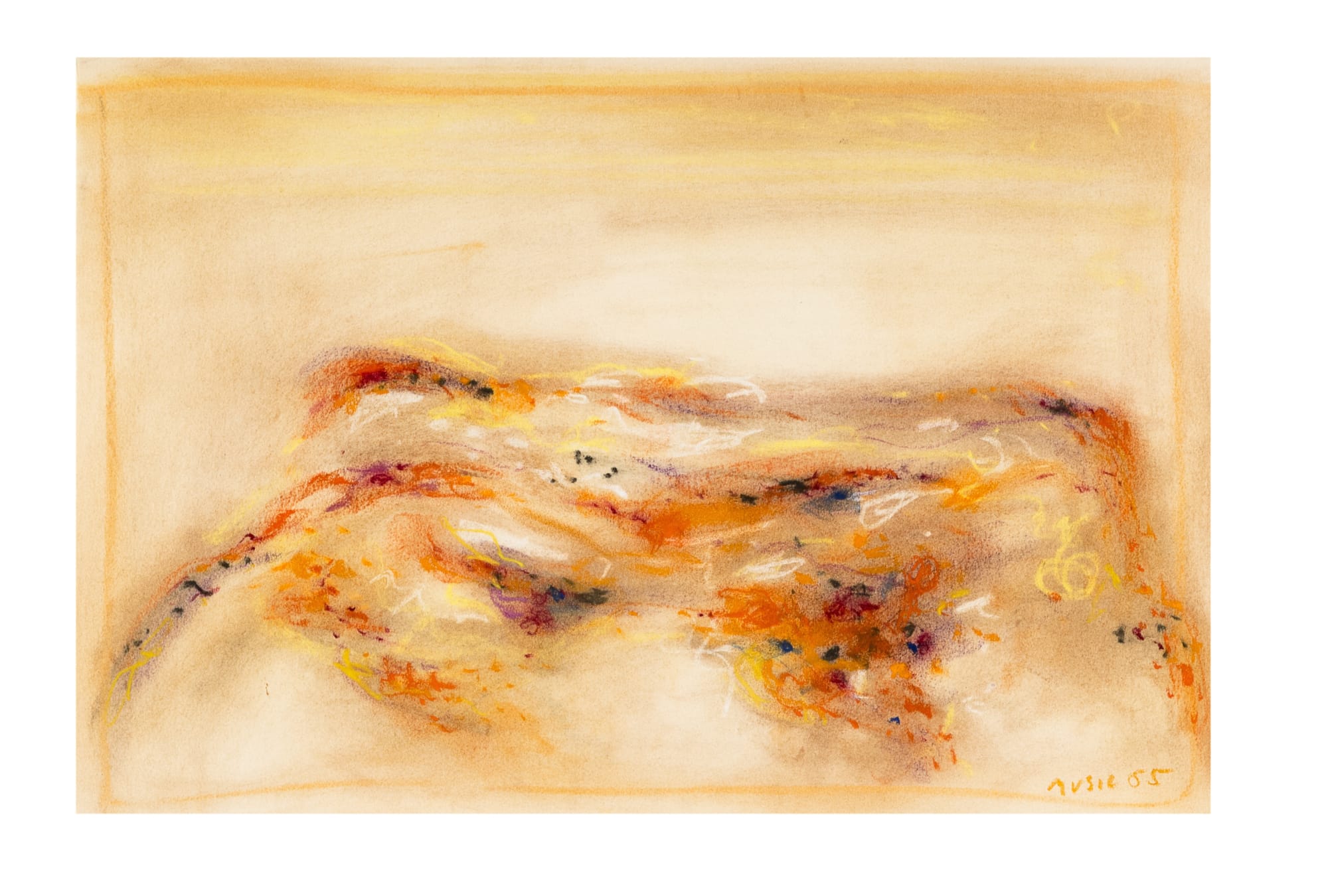 55. 30.2.65, 1965, pastelli su cara intelata, cm 38x57