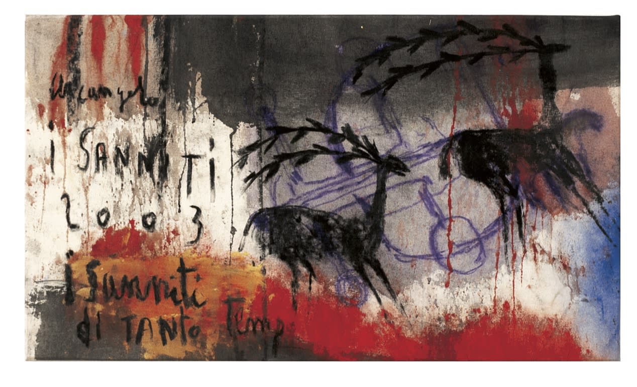 I Sanniti di tanto Tempo, 2003, tecnica mista su tela, 36x63