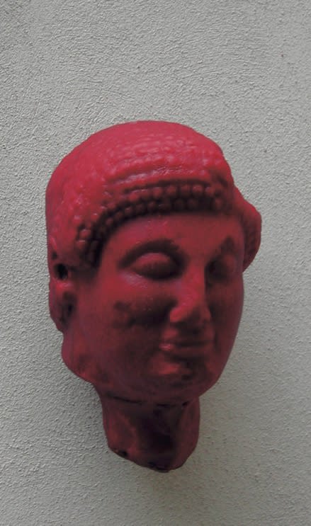 Testa Sannita, 2004, cera rossa, cm 21x13x14