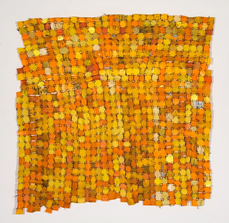 Testing your faith, 2019, 154x156 cm, platiche e fili di rame