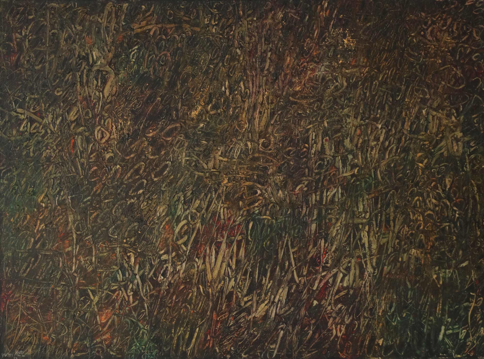 15. Sans Titre (Palimpseste), 1959, Cm 97X130, Tecnica Mista Su Tela