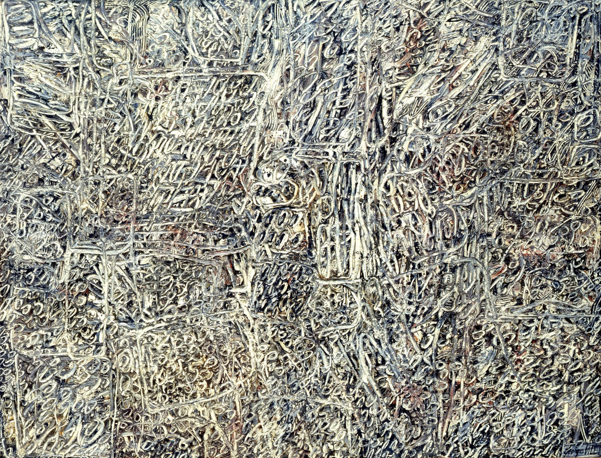 18. Palimpseste "Naissance Rosé", 1959, Cm 114X146, Olio Su Tela