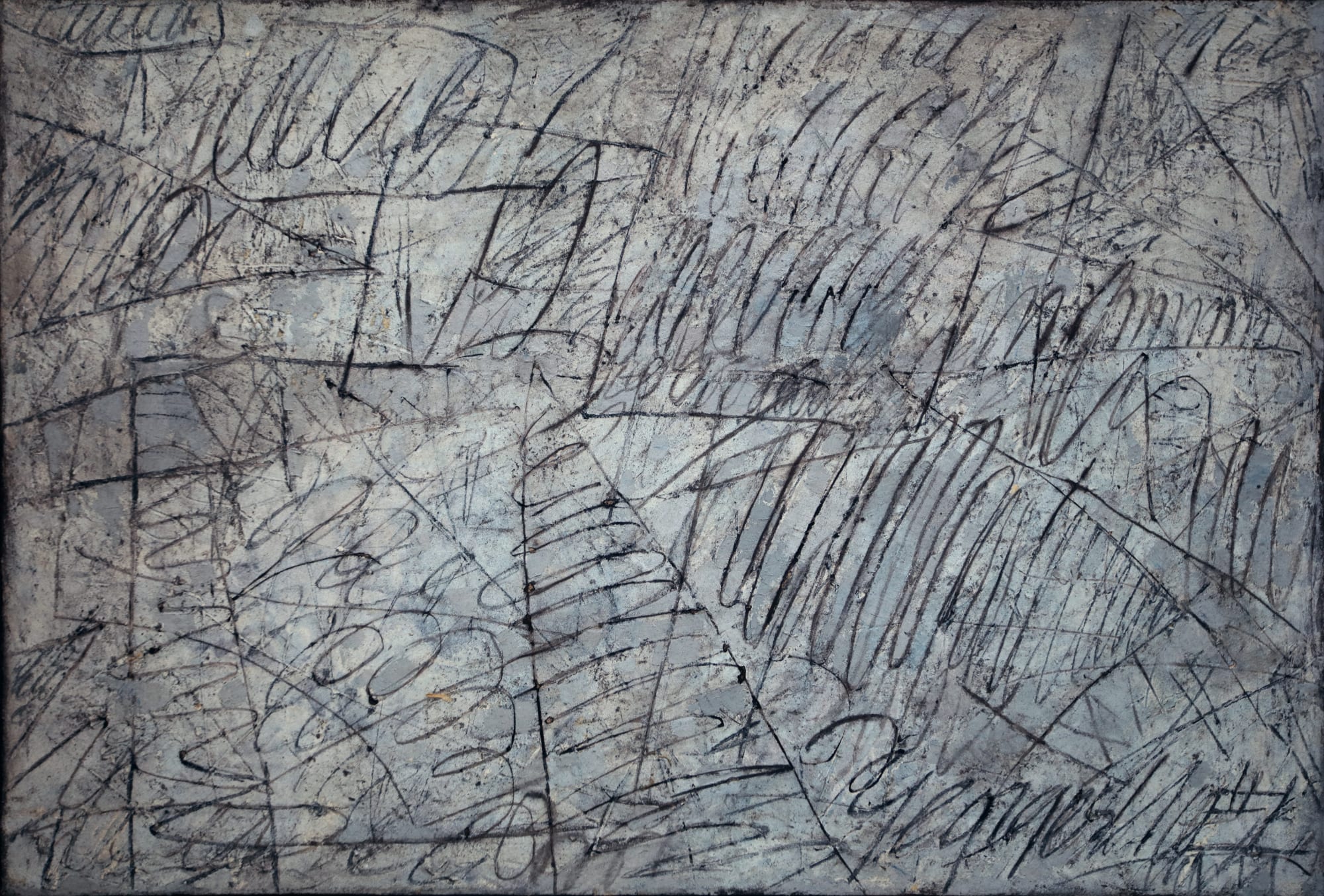 26. Sans Titre (Palimpseste), 1960, Cm 89X130, Tecnica Mista Su Tela