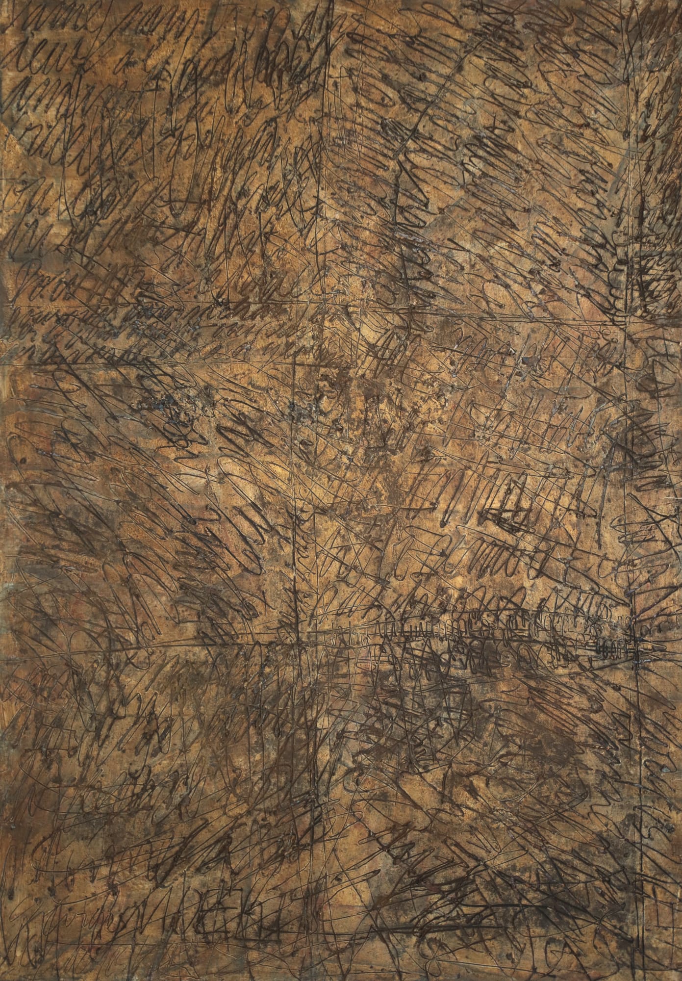 30. Sans Titre, 1960, Cm 162X114, Tecnica Mista Su Tela