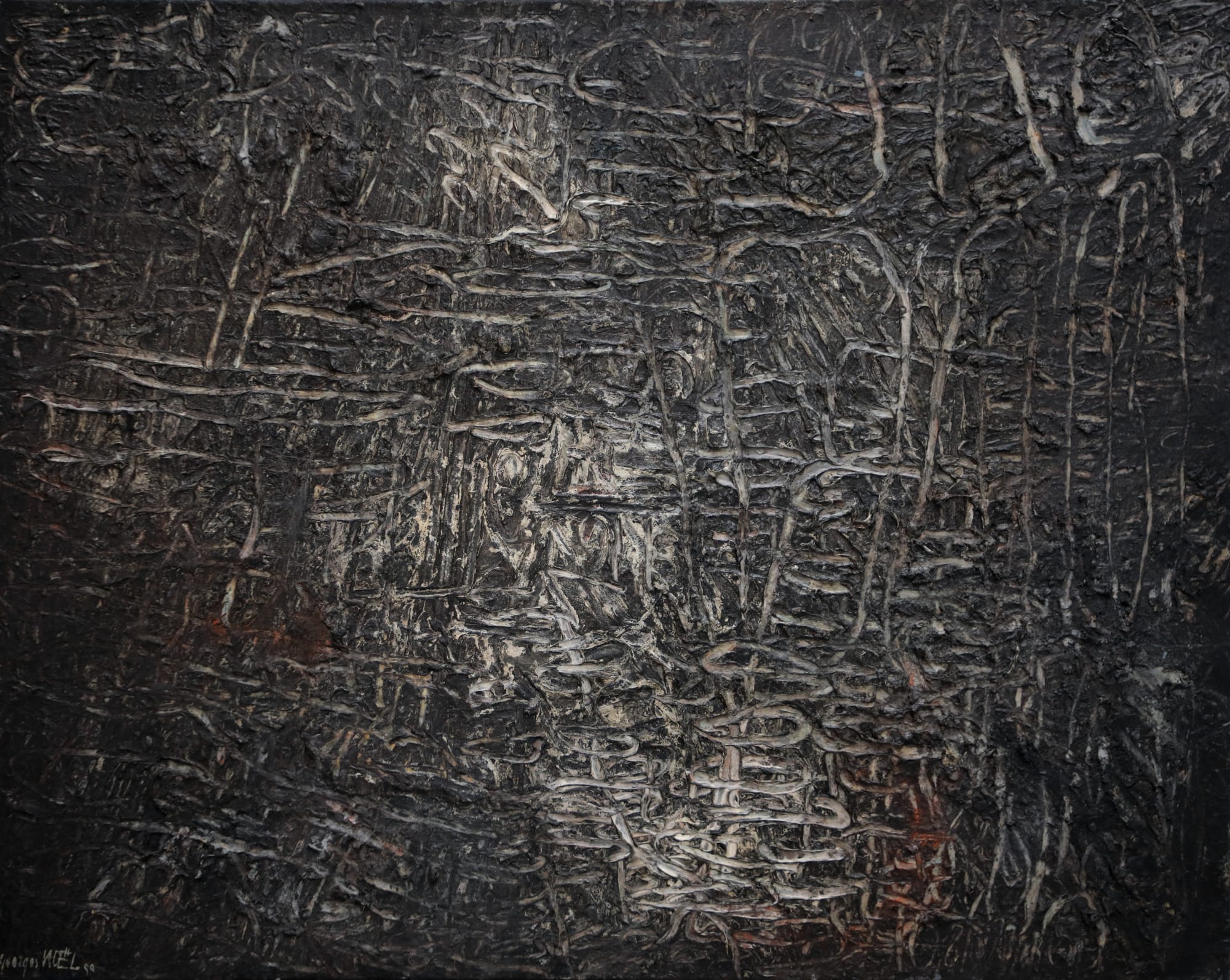 4. Sans Titre (Palimpseste), 1959, Cm 73X92, Olio Su Tela
