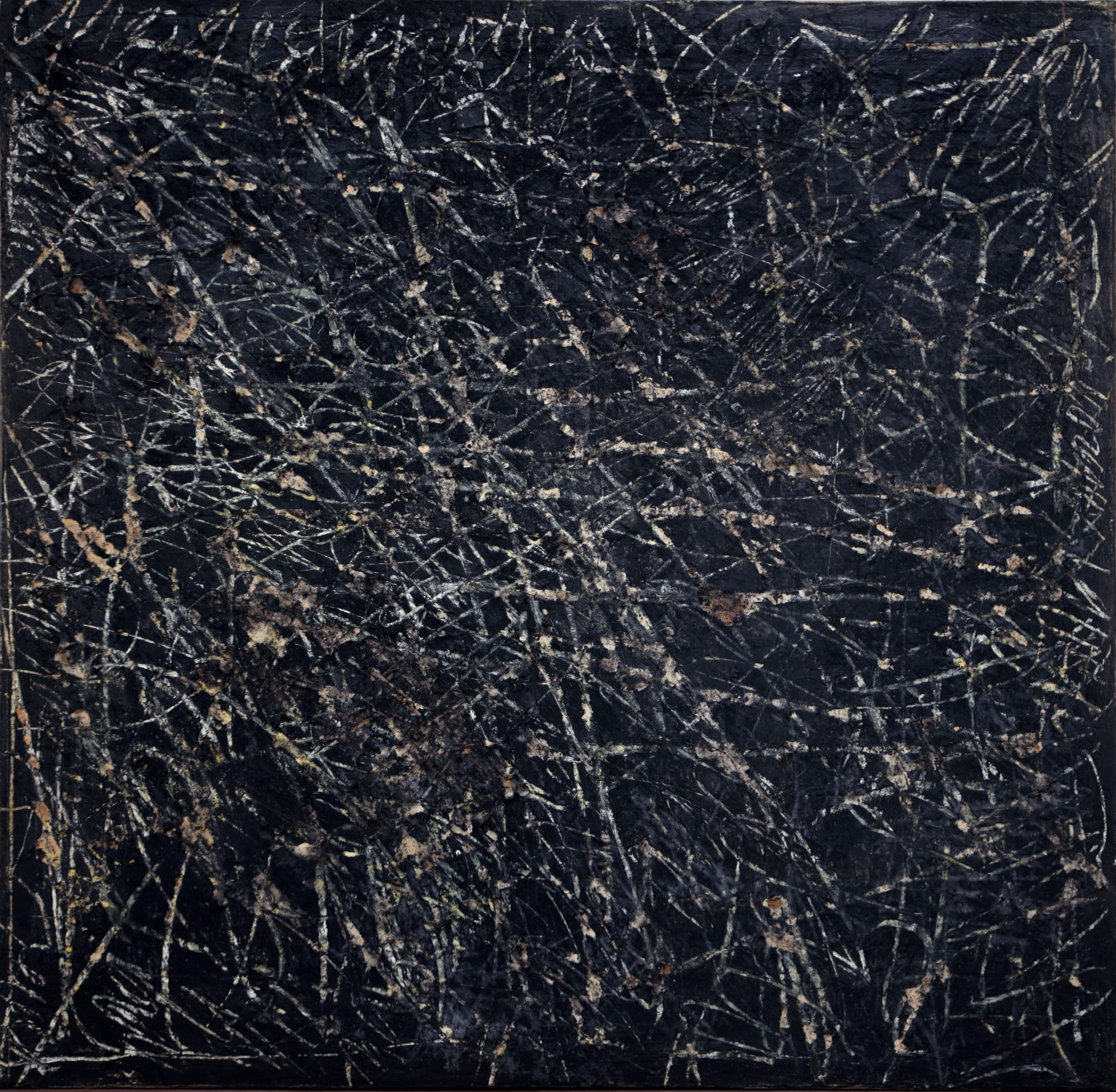 5. Sans Titre (Palimpseste), 1959, Cm 80X80, Tecnica Mista Su Tela