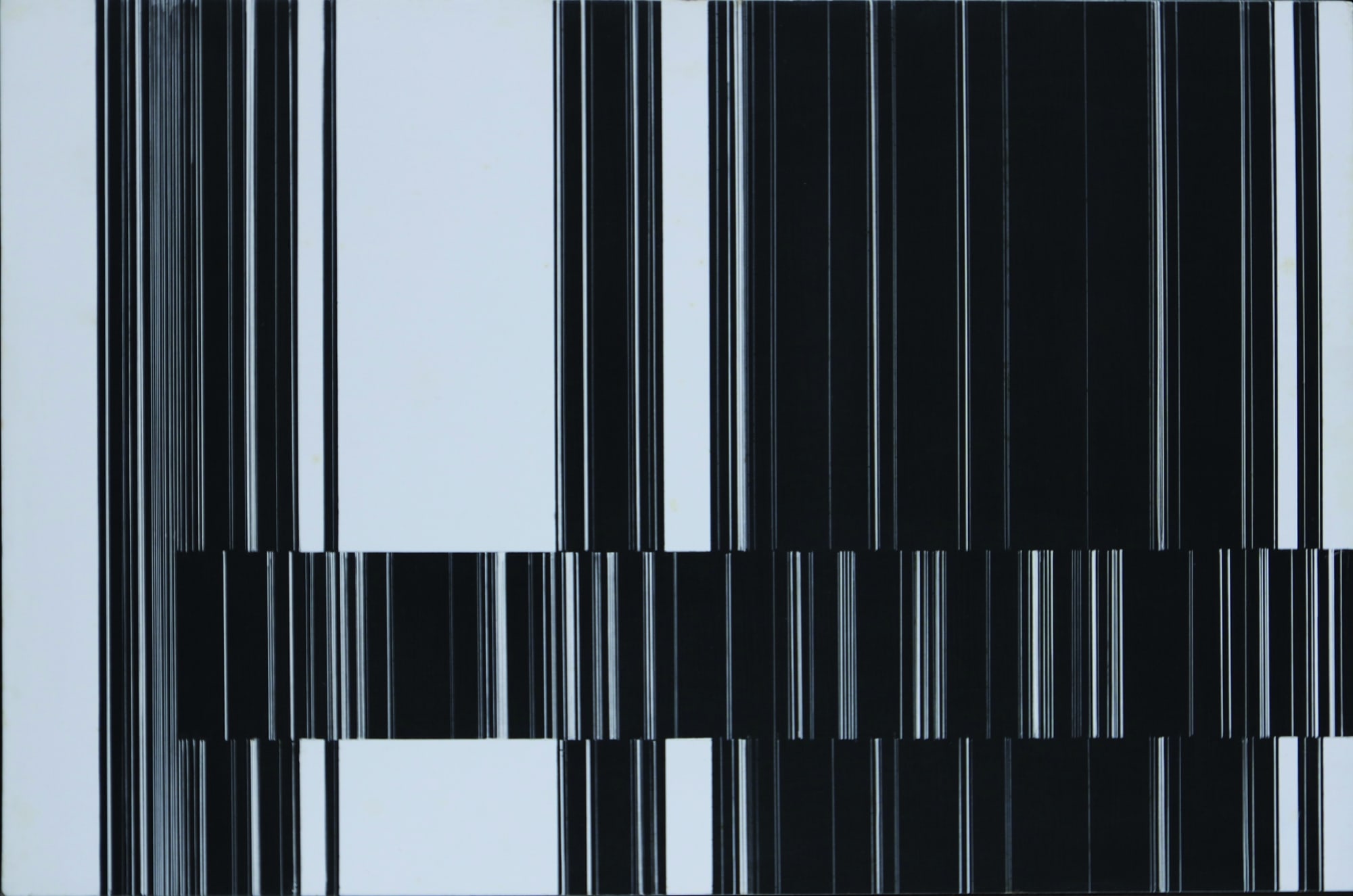 Graphie 1125, 1973, pittura su formica, cm 30X45