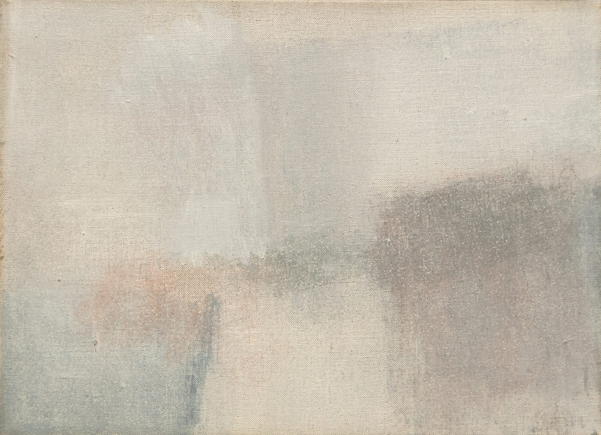 Bois de Merlin l'hiver (Bretagne), 1961, oil on canvas, 24x33 cm