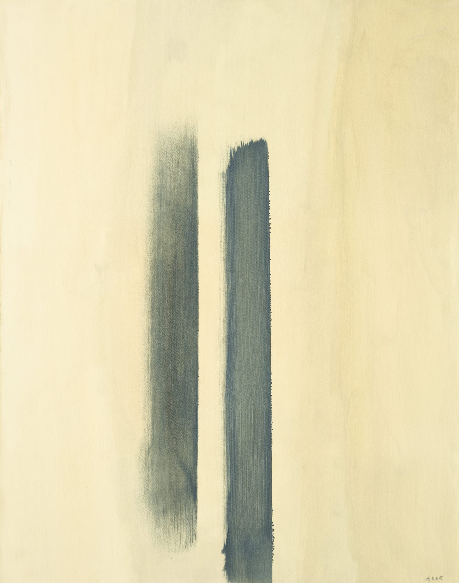 Paysage, fine anni 60, tempera su carta intelaiata, 63.5x50 cm