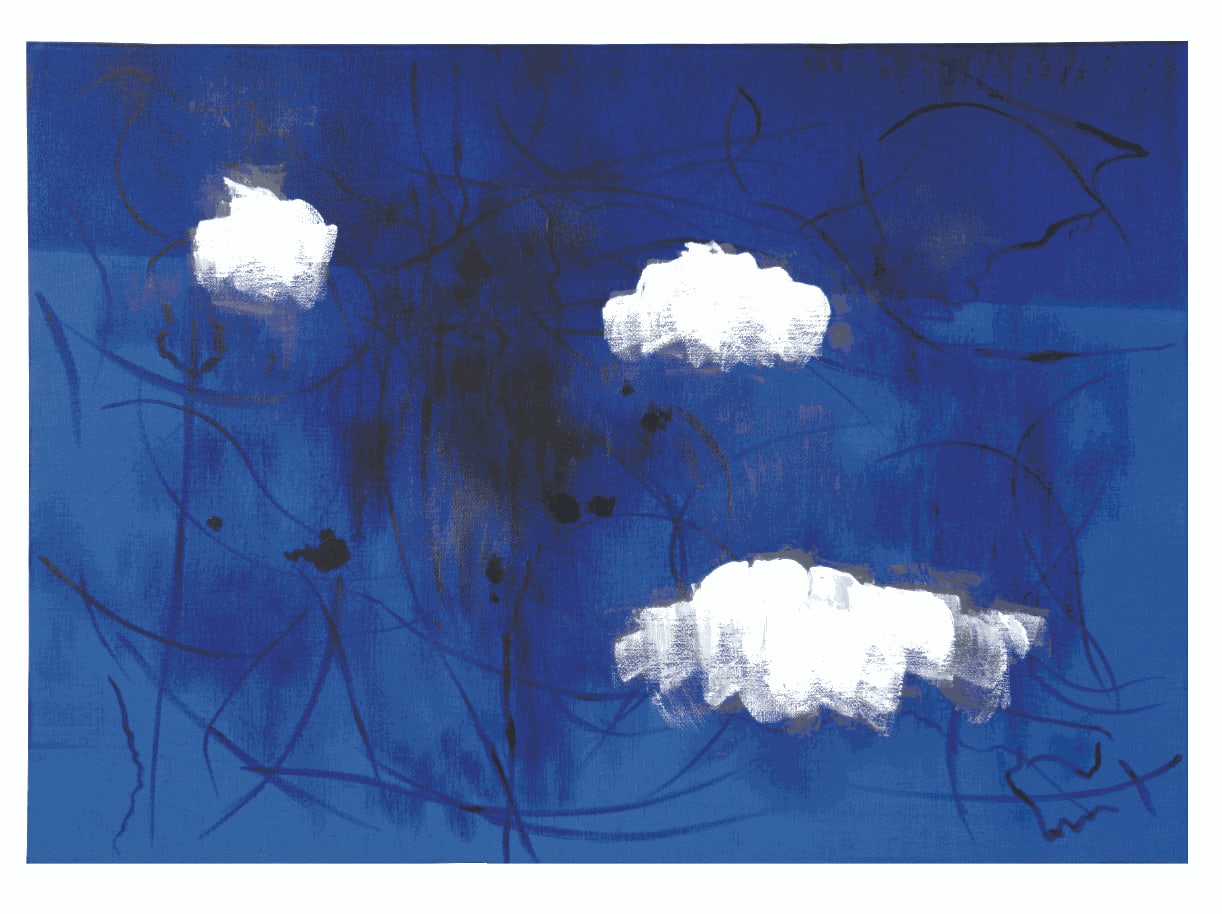 Koji Yamamoto, Un'Altra Natura, 2009, cm 81x116, inchiostro di china e acrilico su tela