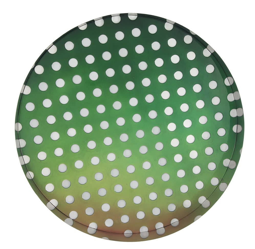 Kamigami Emerald Bubble, 2017, tecnica mista su legno acciaio cromato e verniciato, cm 100X100X15