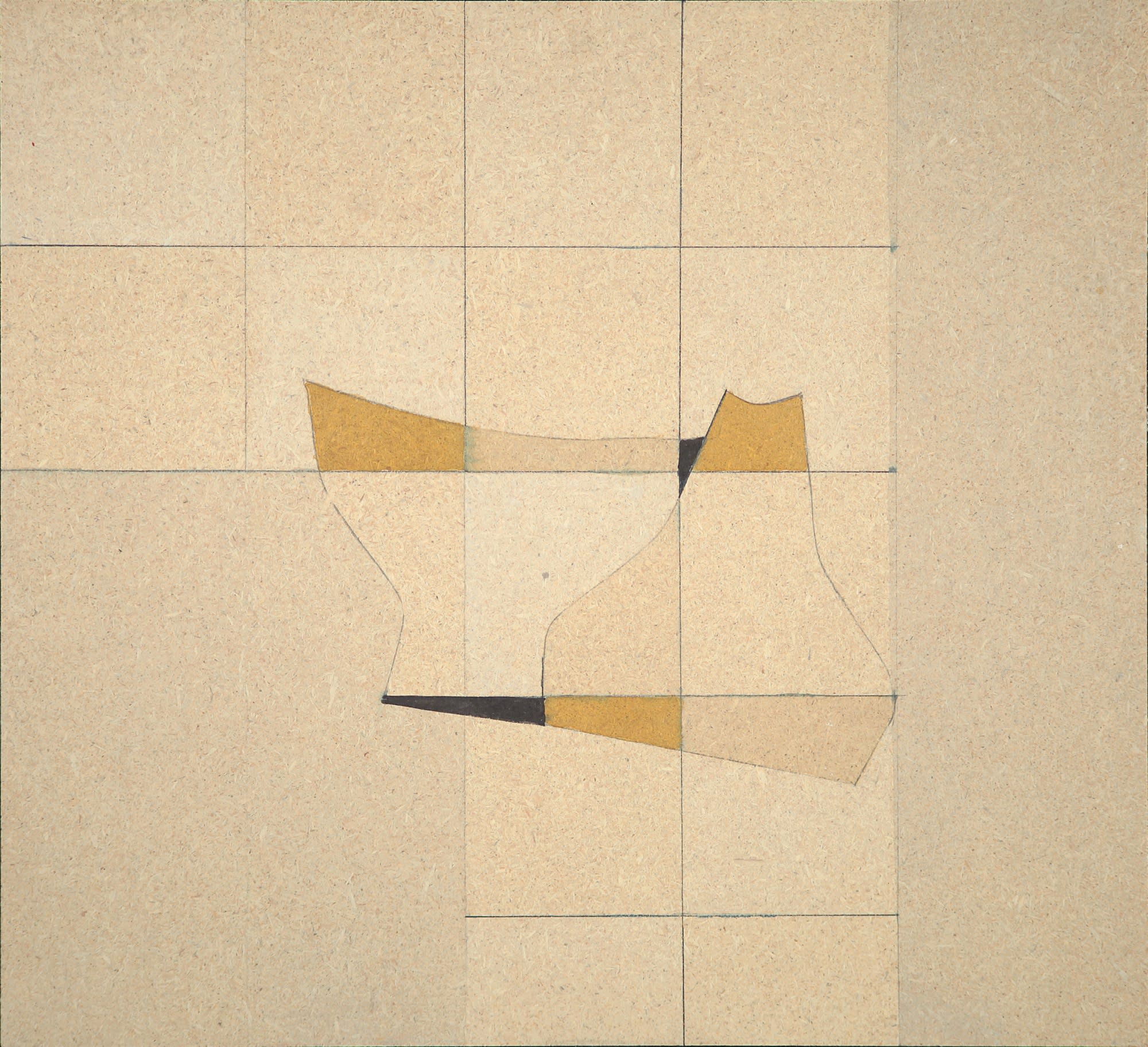 AC Murale X 3, 1971, 34x37 cm, Acrilico su pavatex.