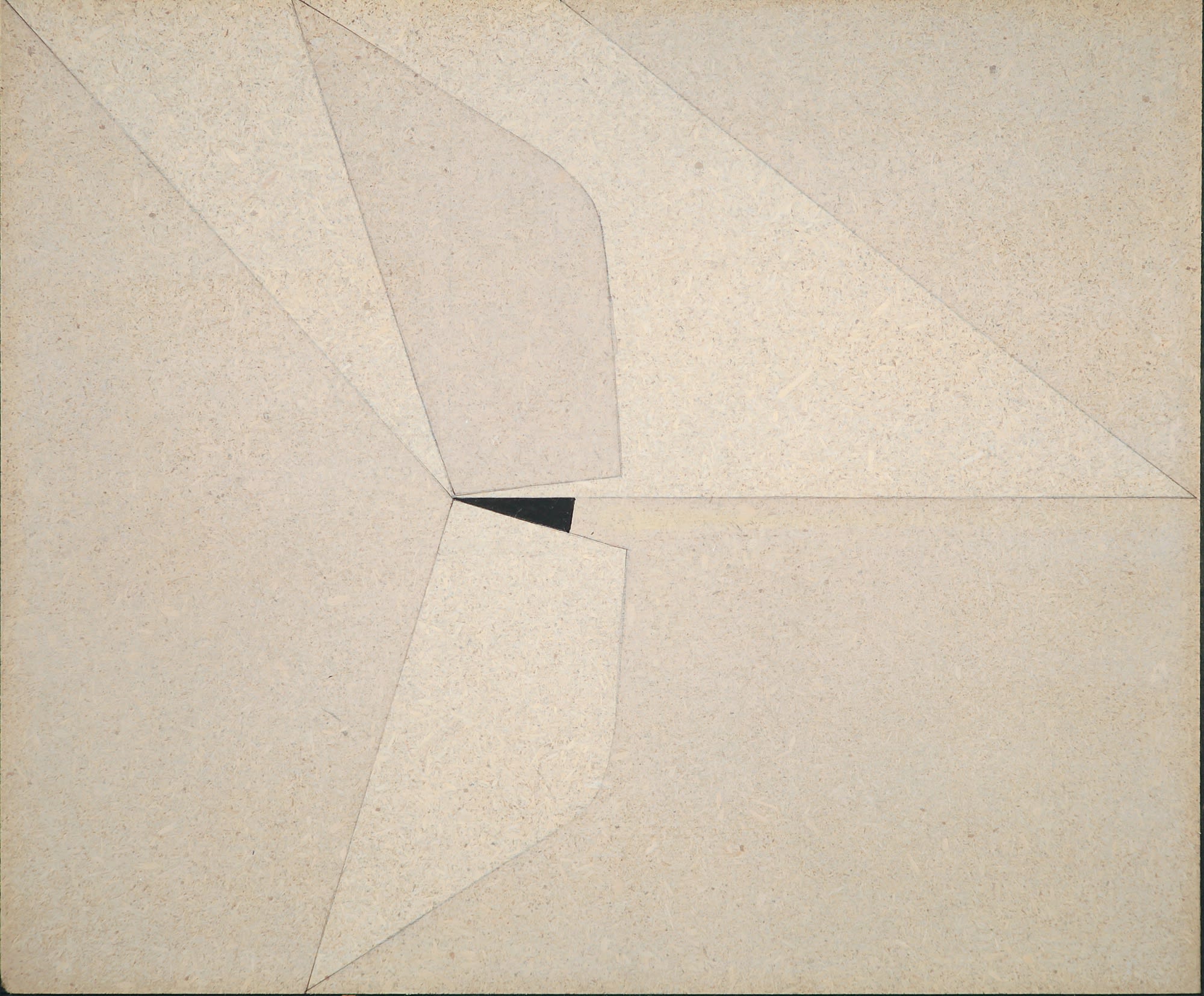 AC murale 124, 1972, cm 35x42, acrilico su pavatex.